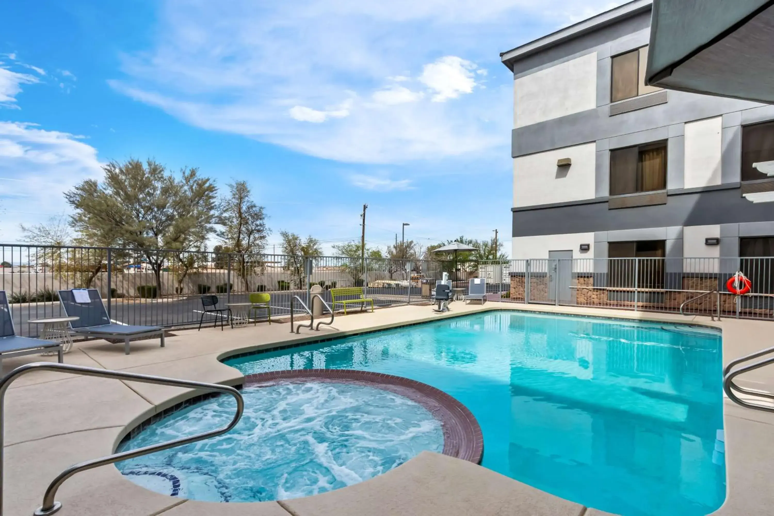 Pool view in Legacy Inn & Suites Pool view in Legacy Inn & Suites