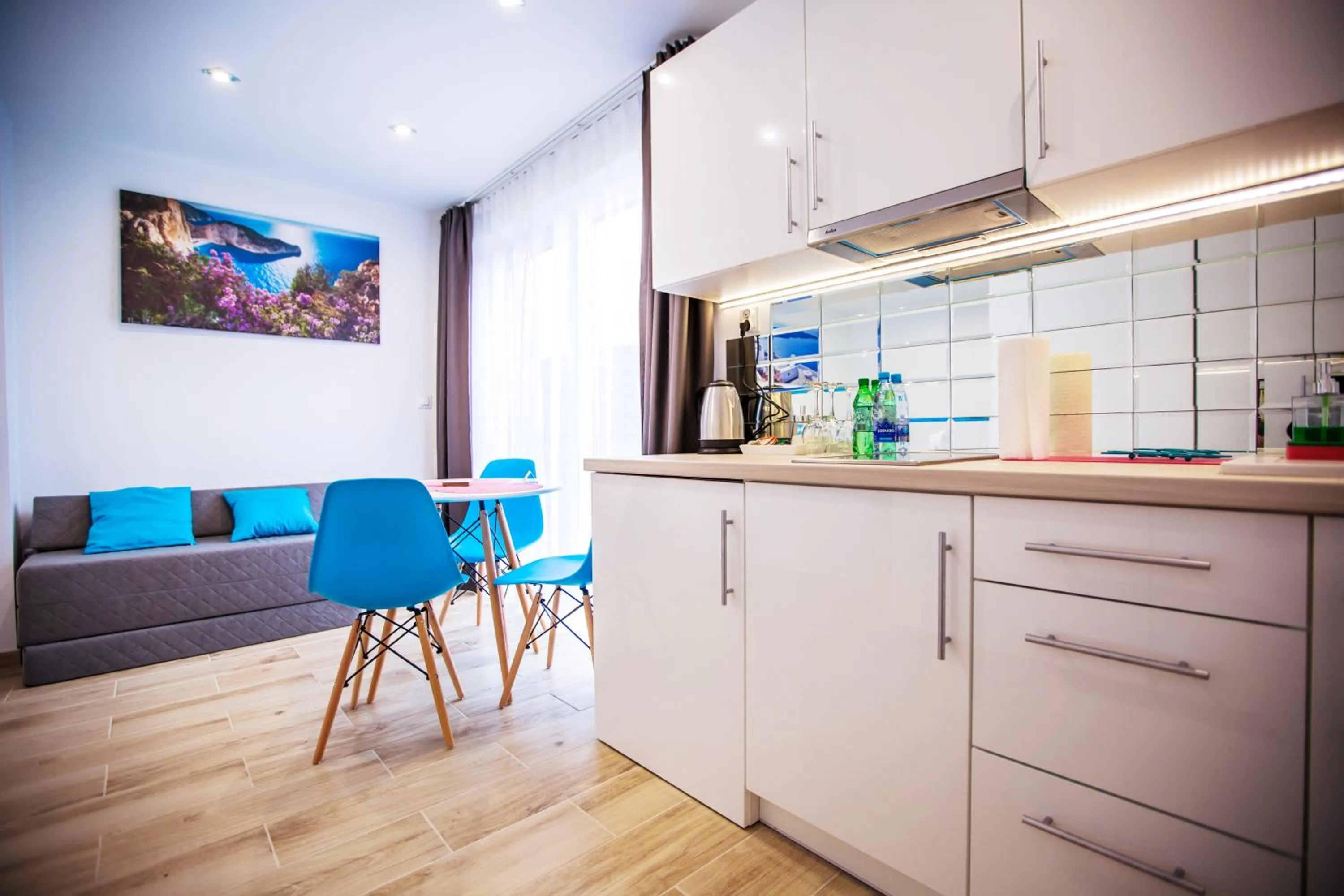Kitchen or kitchenette in Adonis Apartments