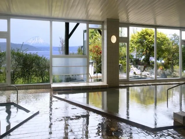 Hot Spring Bath in Toya Kanko Hotel