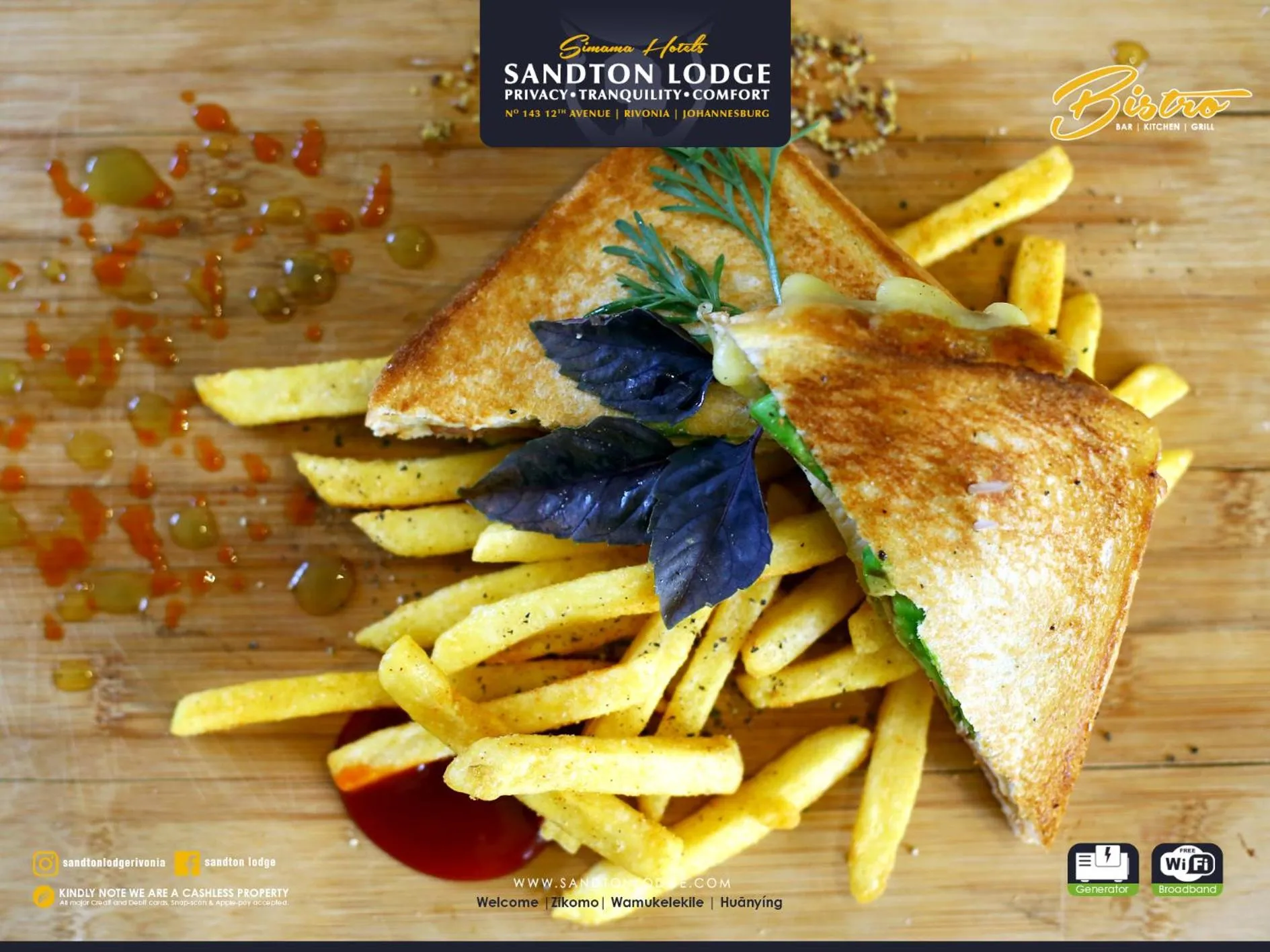 Food close-up in Sandton Lodge Rivonia