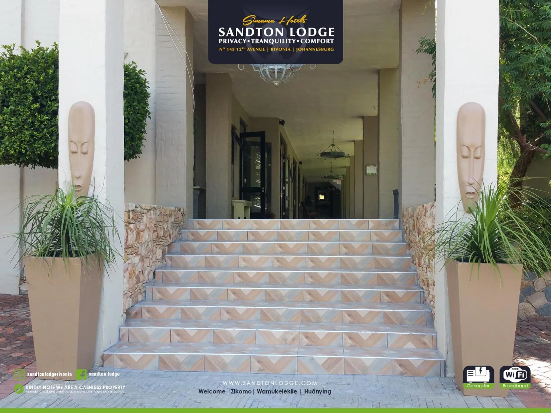 Facade/entrance in Sandton Lodge Rivonia