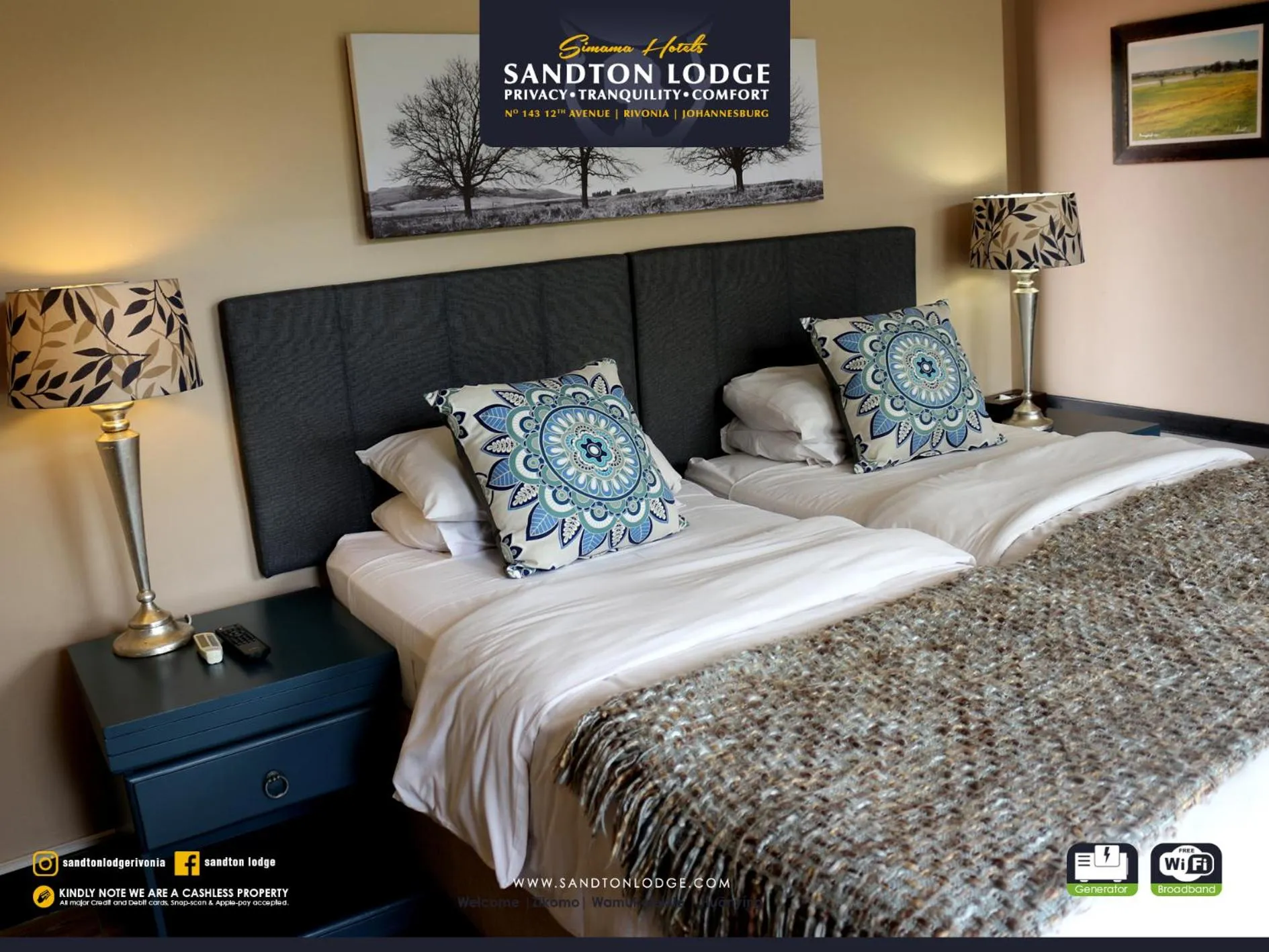 Bed in Sandton Lodge Rivonia