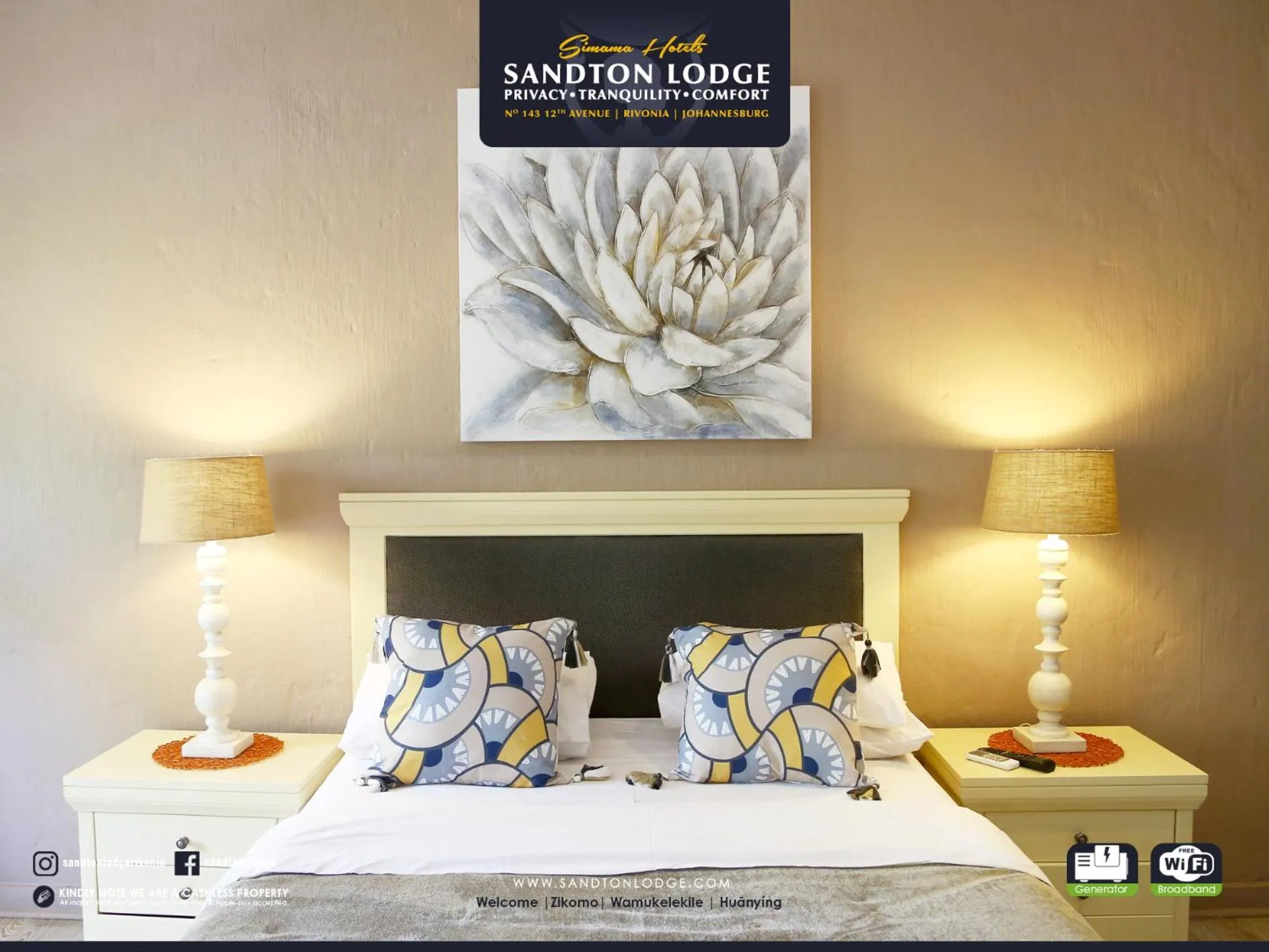 Bedroom, Bed in Sandton Lodge Rivonia