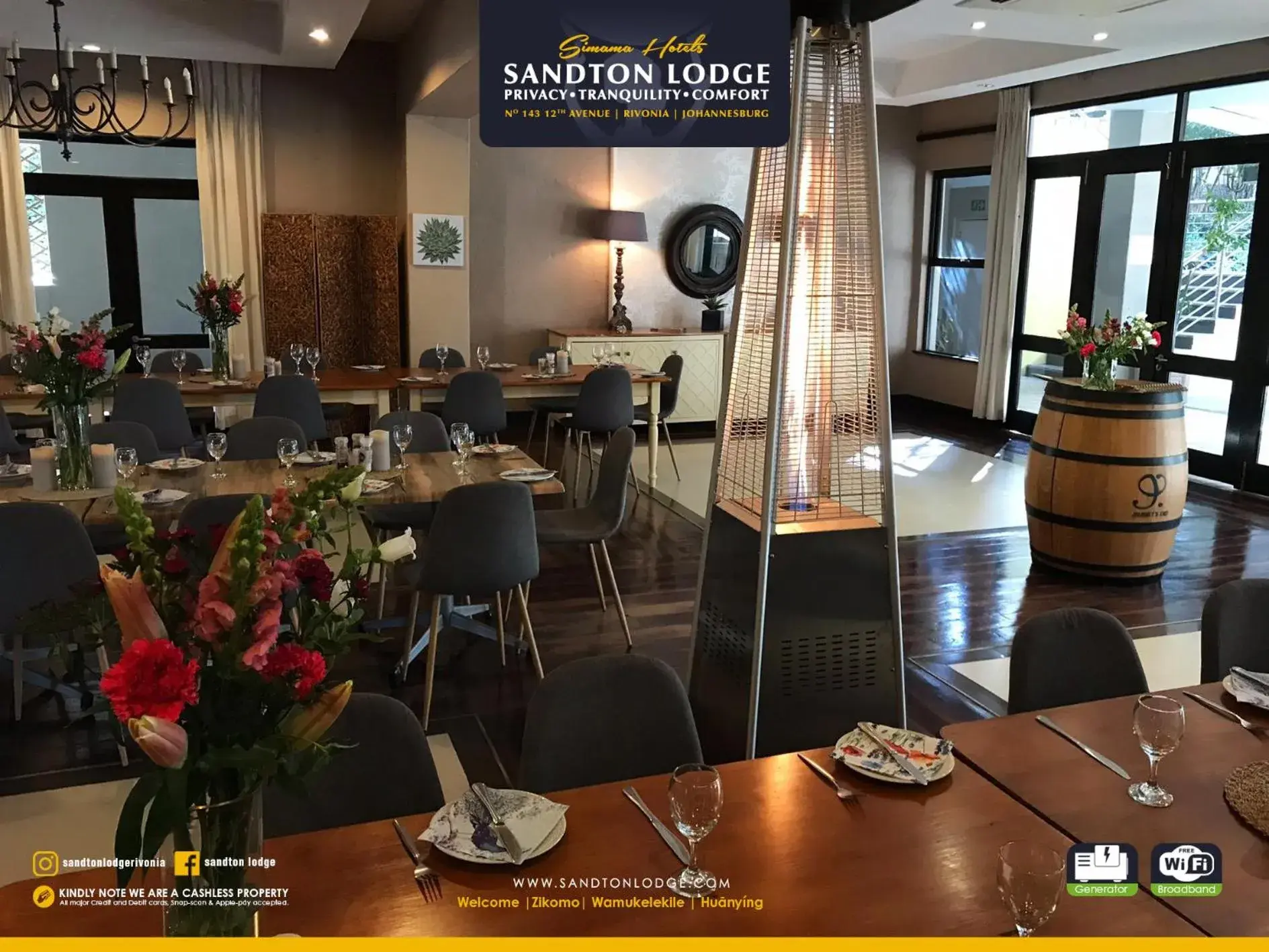 Restaurant/places to eat in Sandton Lodge Rivonia Restaurant/places to eat in Sandton Lodge Rivonia