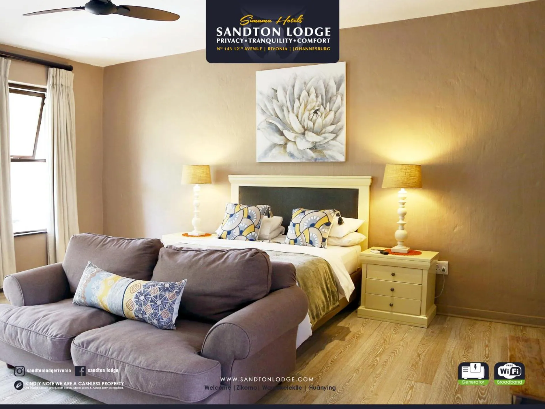 Bedroom, Bed in Sandton Lodge Rivonia