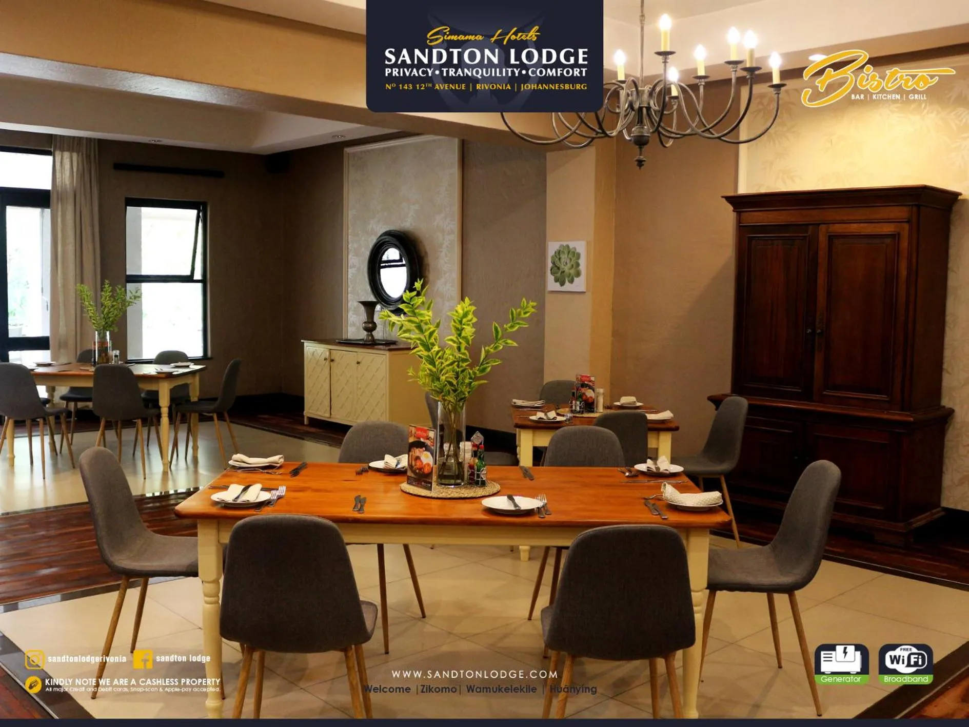 Restaurant/places to eat in Sandton Lodge Rivonia