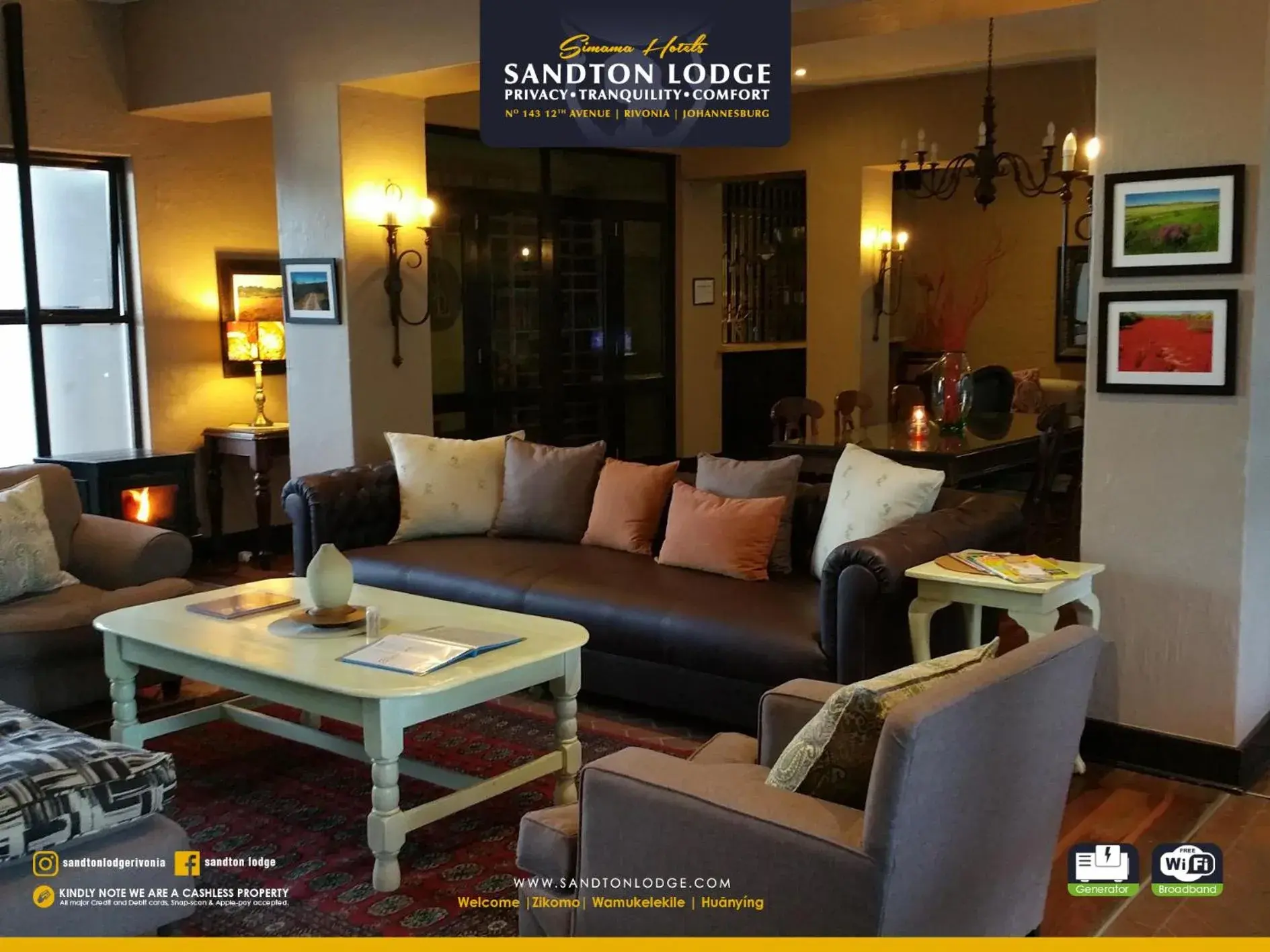Lounge or bar in Sandton Lodge Rivonia Lounge or bar in Sandton Lodge Rivonia