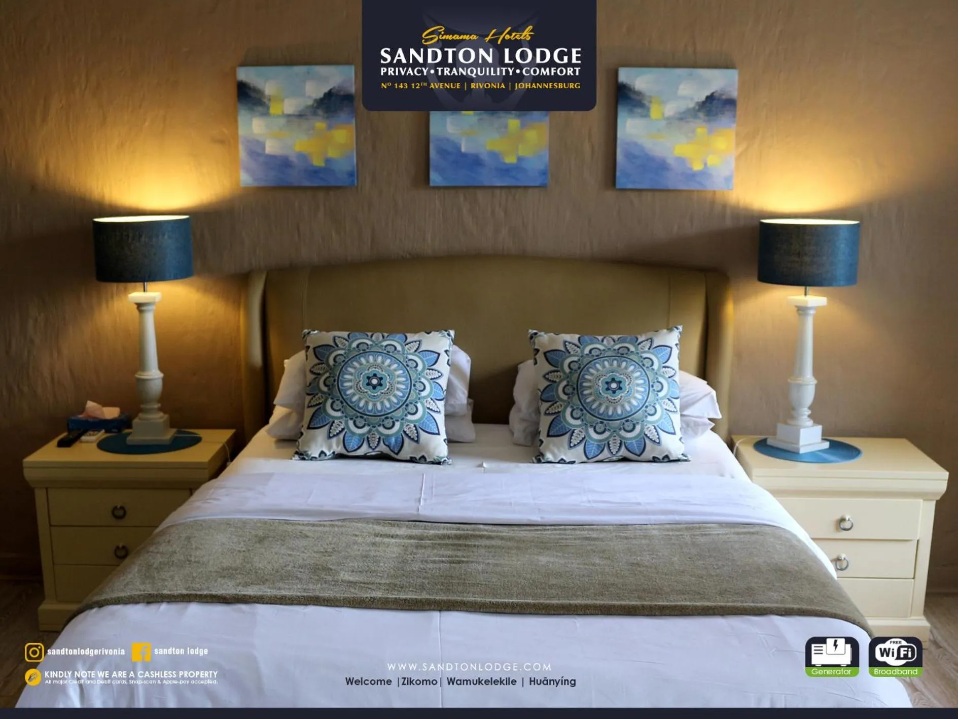 Bed in Sandton Lodge Rivonia