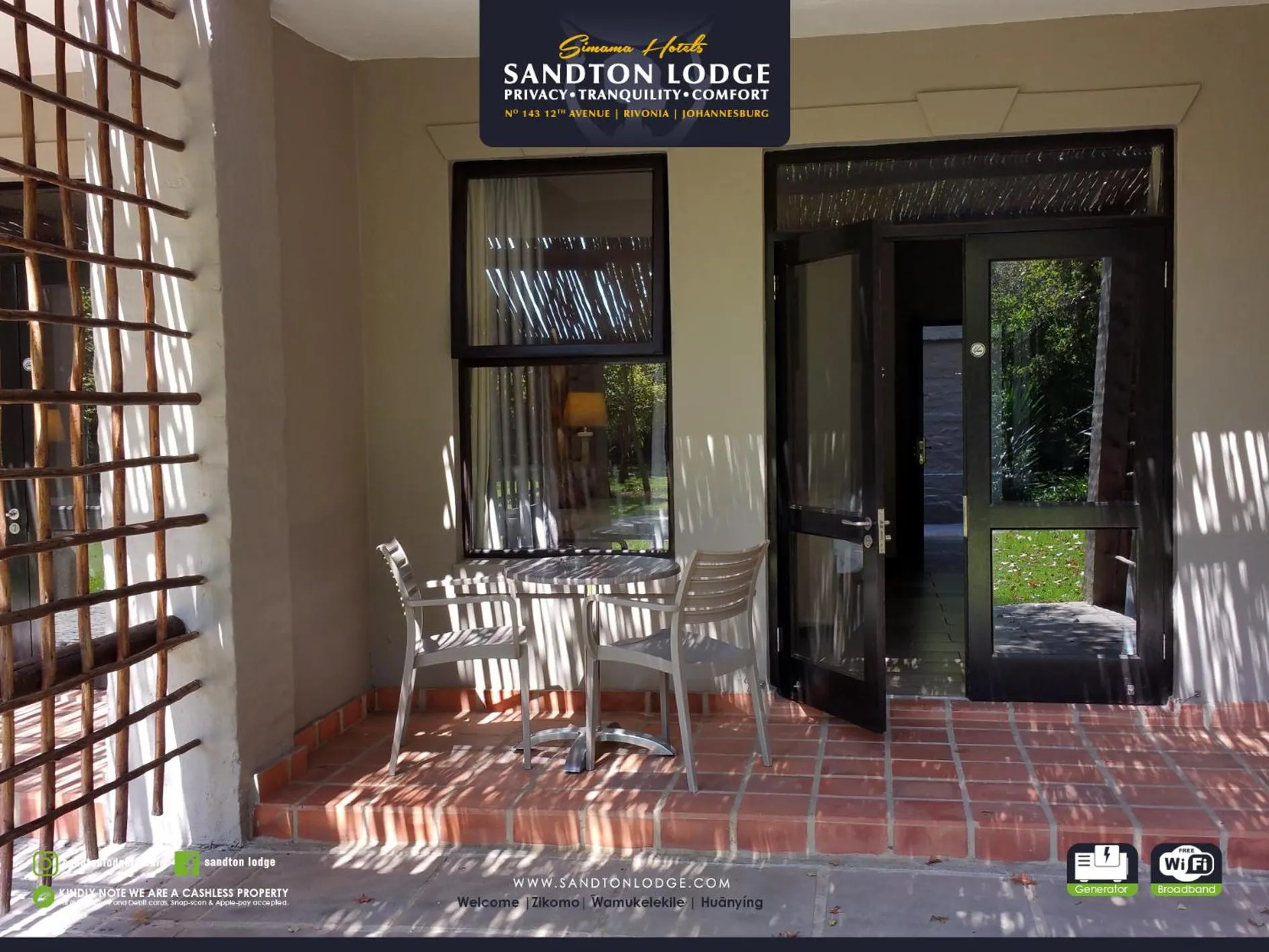 Patio in Sandton Lodge Rivonia