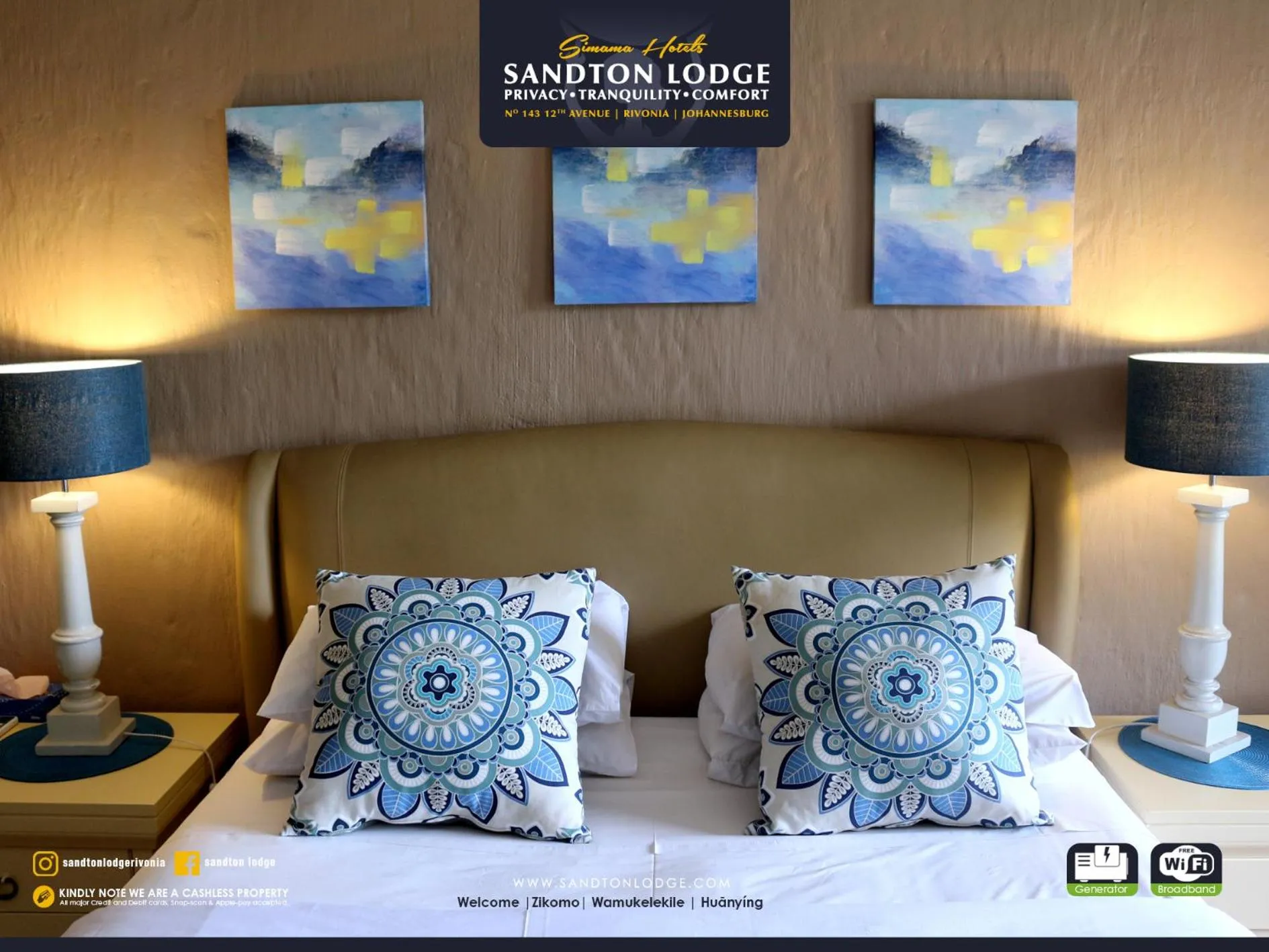 Bed in Sandton Lodge Rivonia