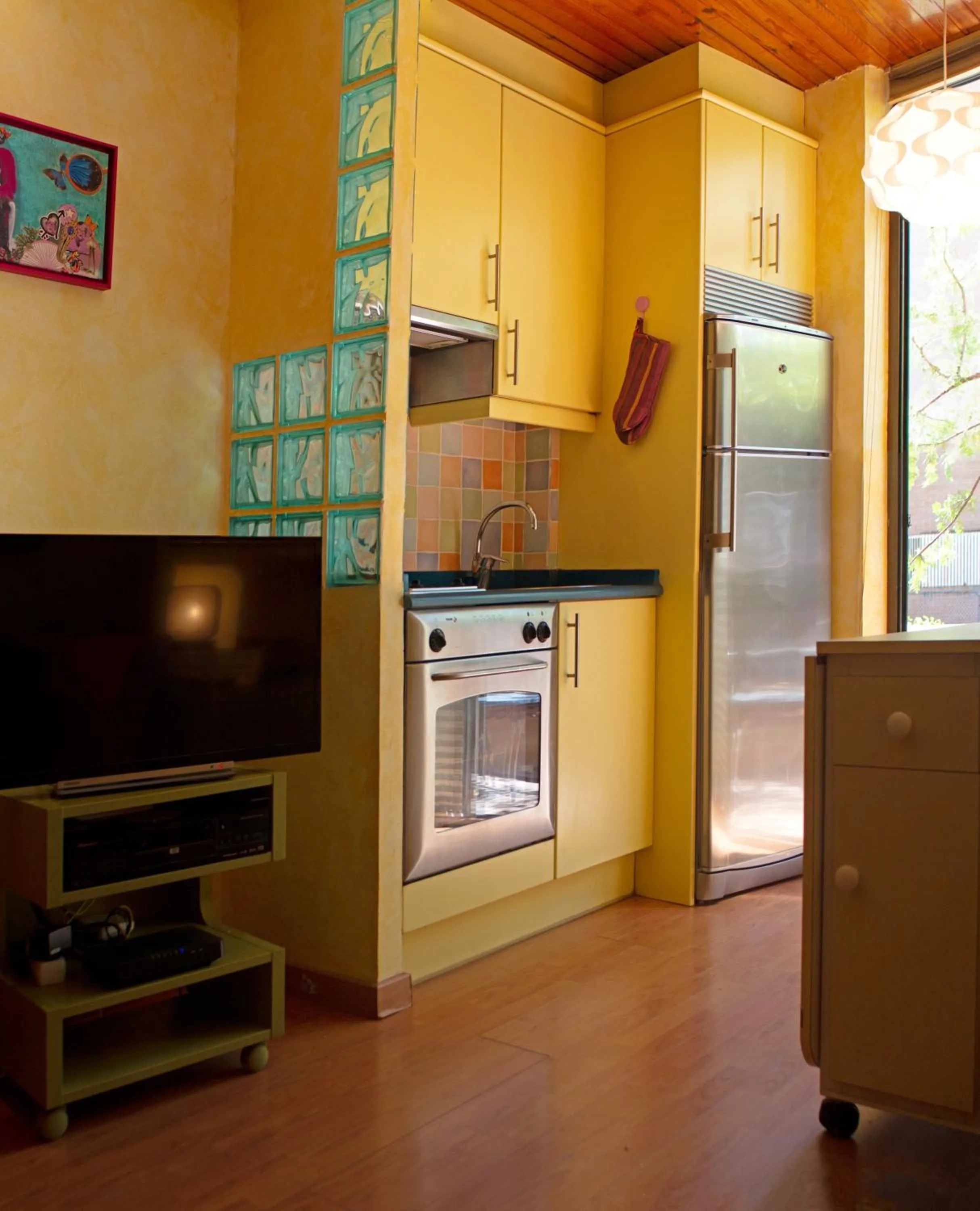 Kitchen or kitchenette in Quiet Studio in Madrid - 35 m² with Shared Pool