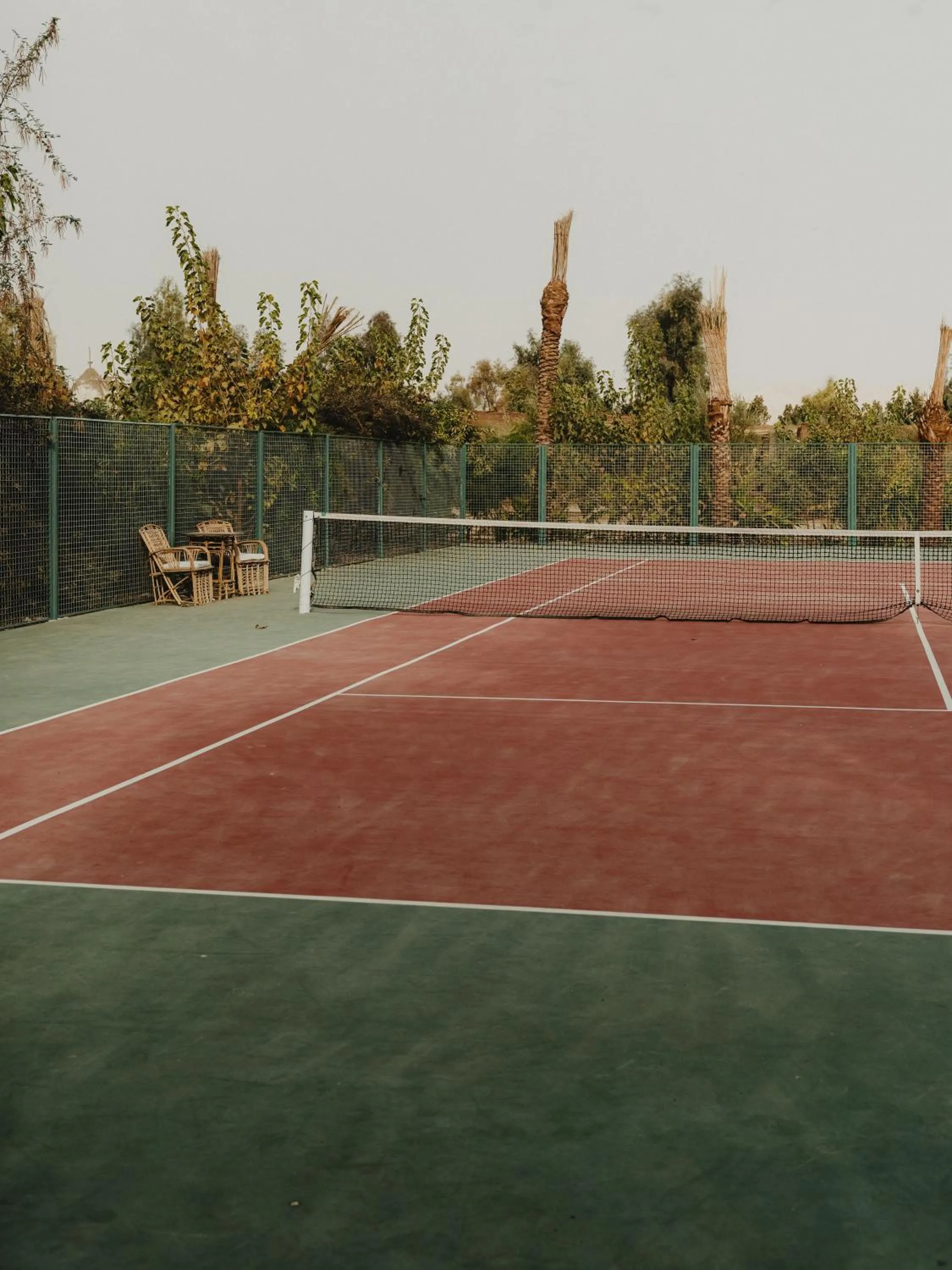 Tennis court in Al Moudira Hotel