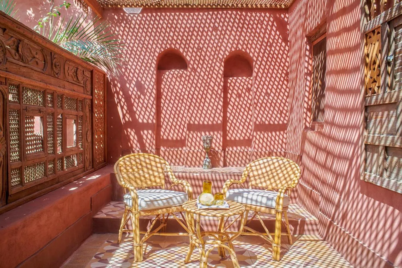 Seating area in Al Moudira Hotel