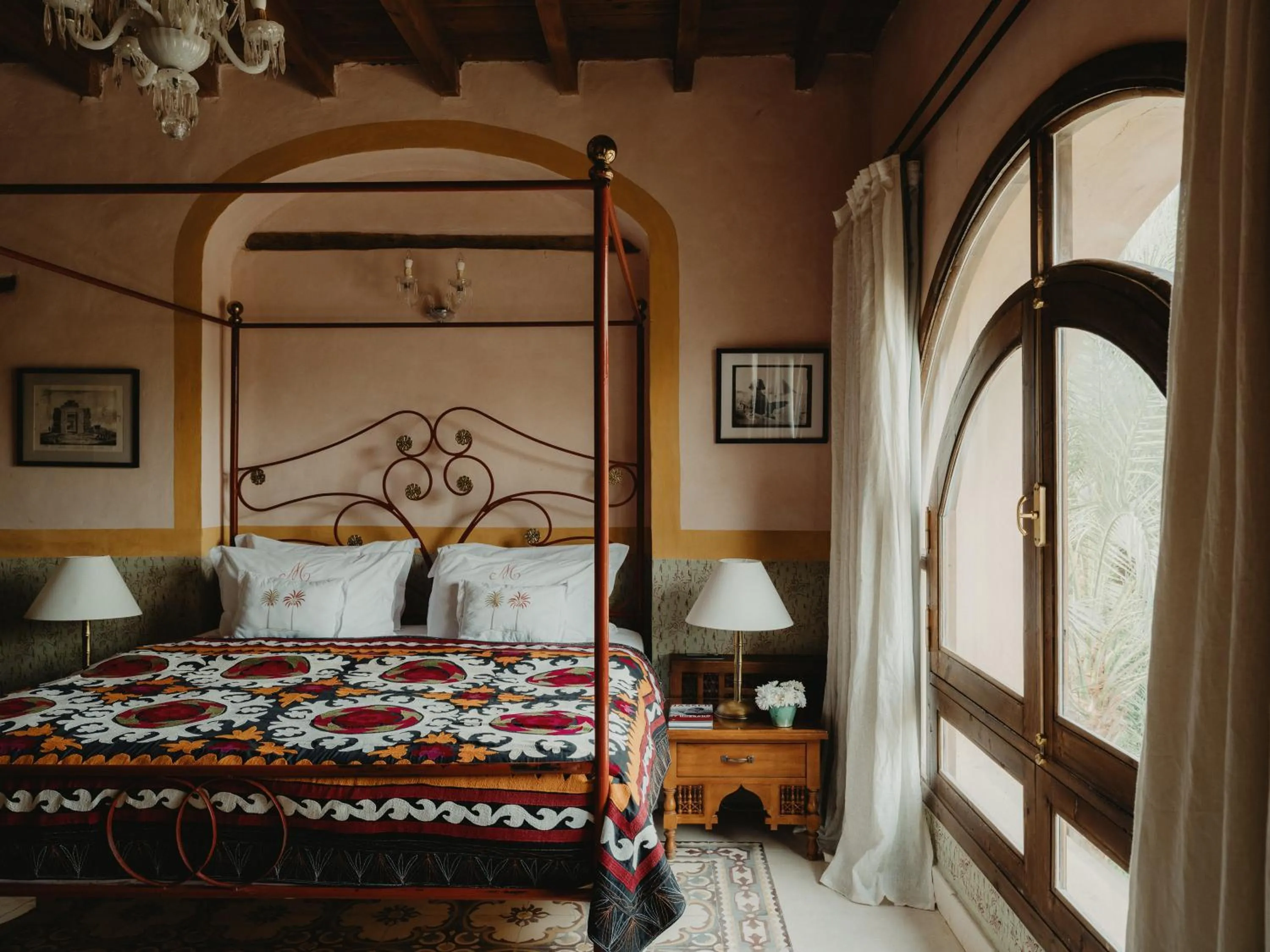 Bed in Al Moudira Hotel