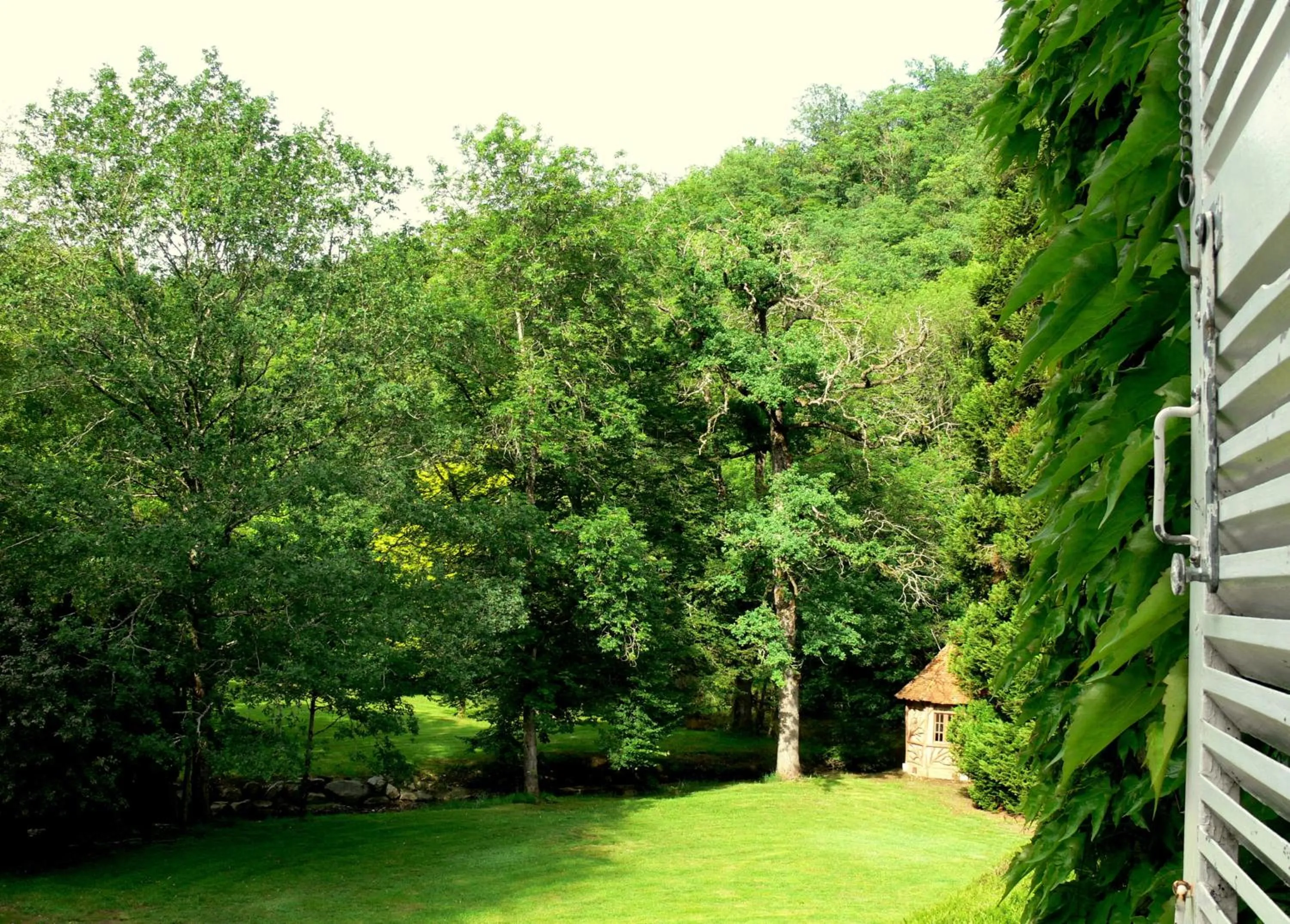 Garden view in Domaine de La Brugere