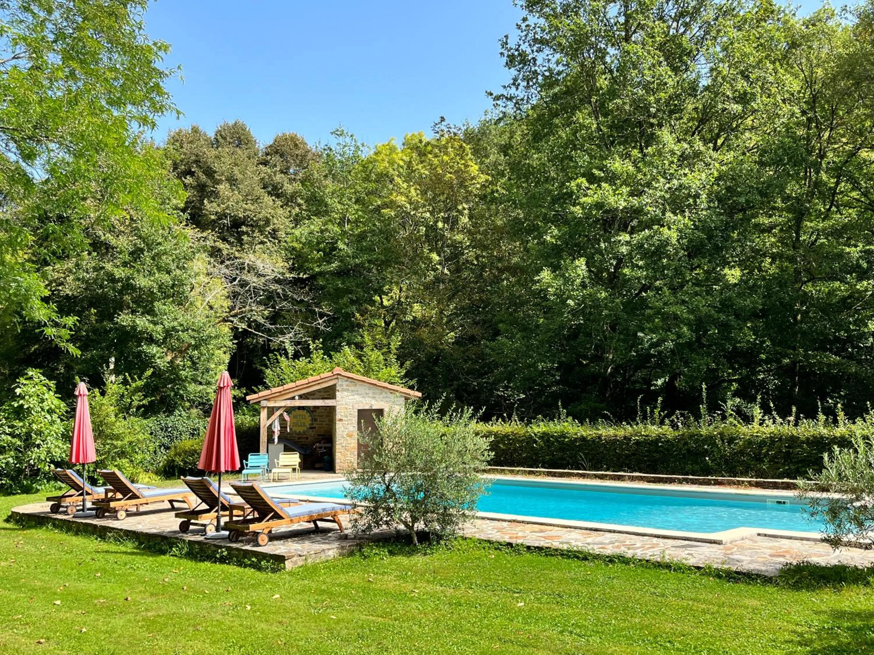 Swimming pool in Domaine de La Brugere