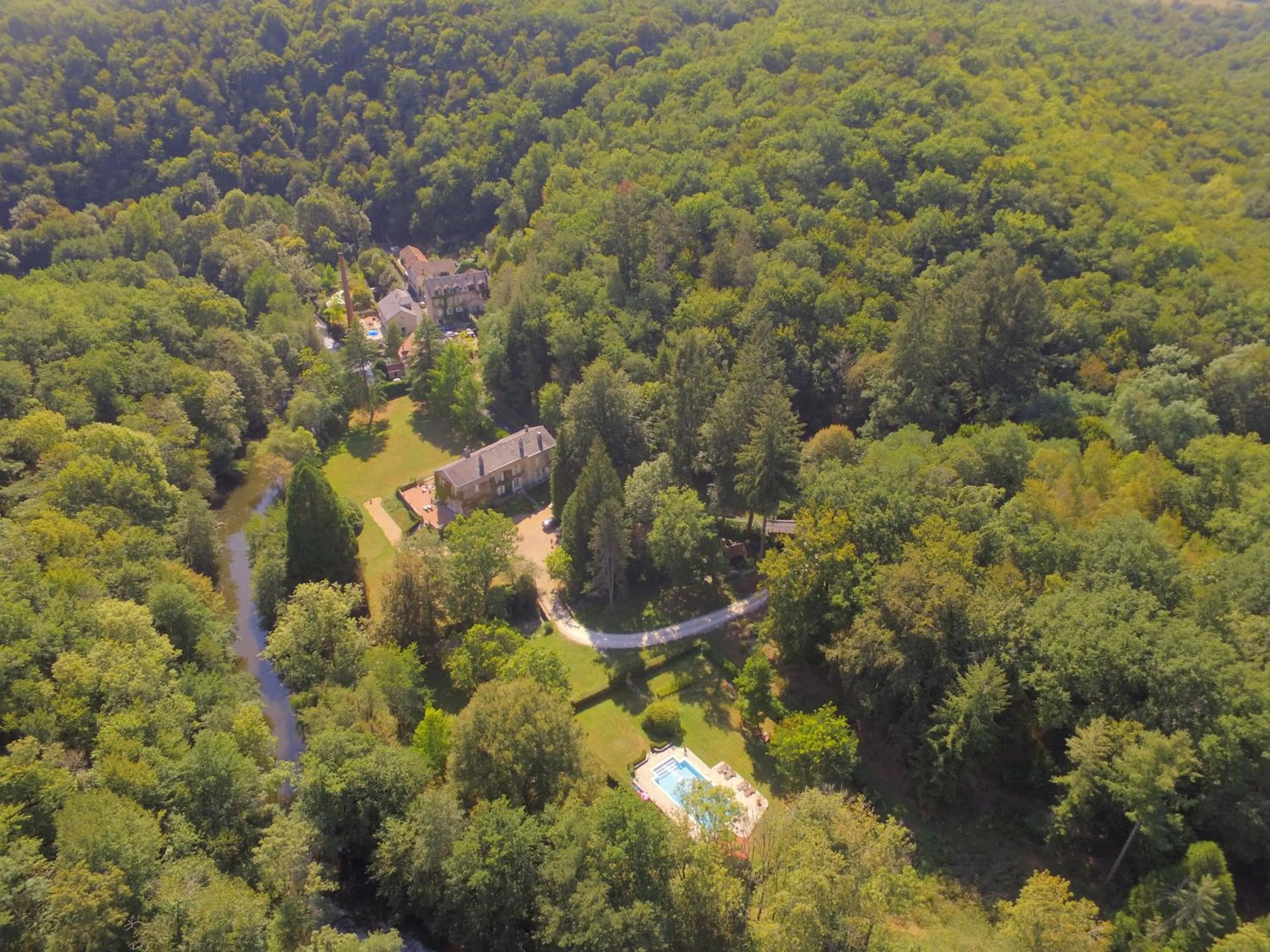 Natural landscape in Domaine de La Brugere
