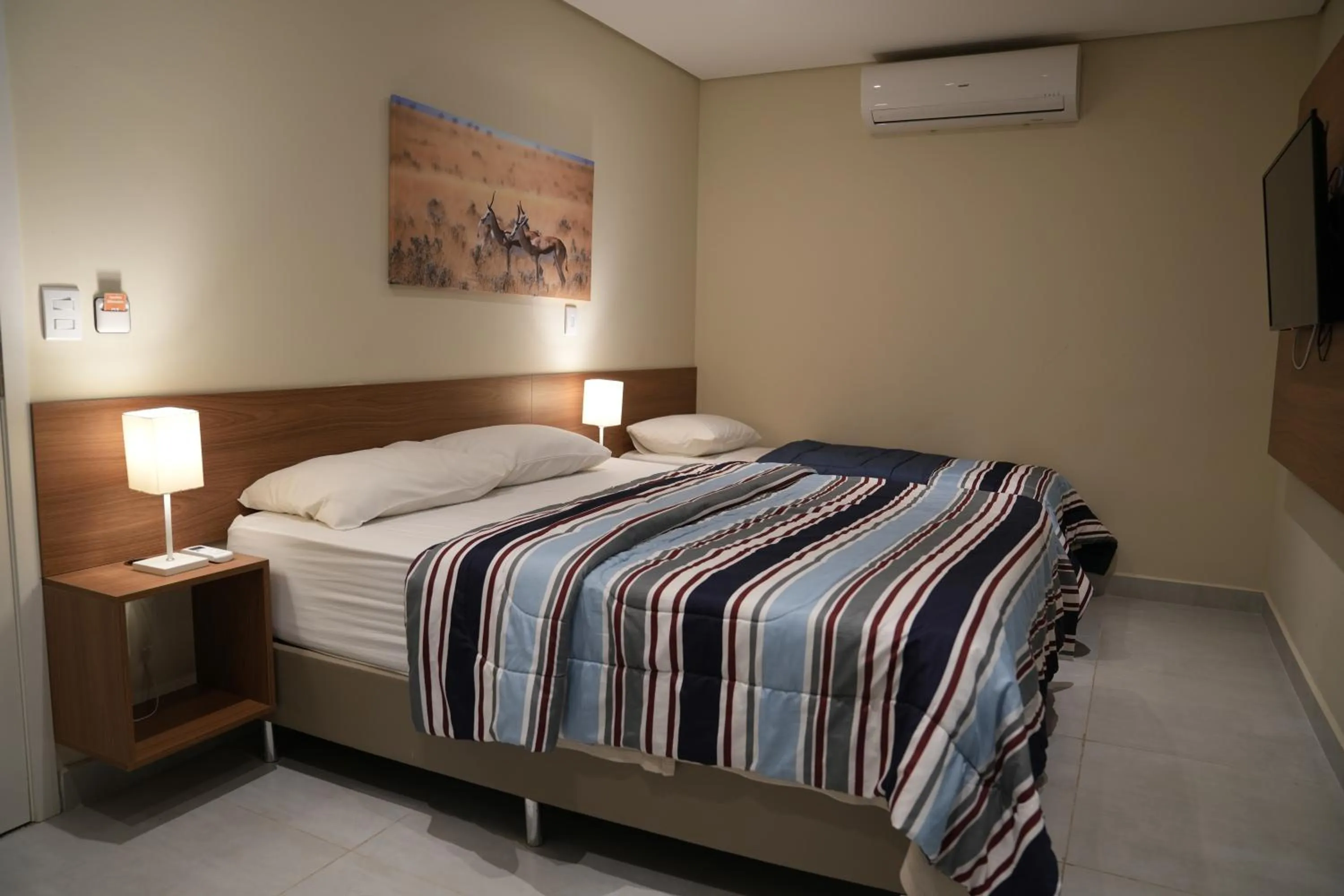 Bed in Hotel Fazenda Ararita