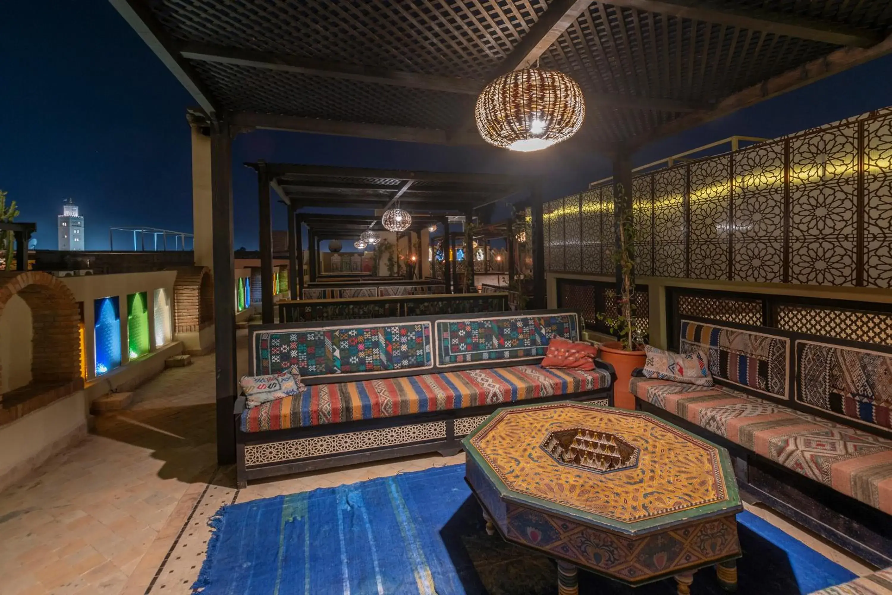 Patio, Lounge/Bar in Palais Dar Si Aissa ALL-SUITES