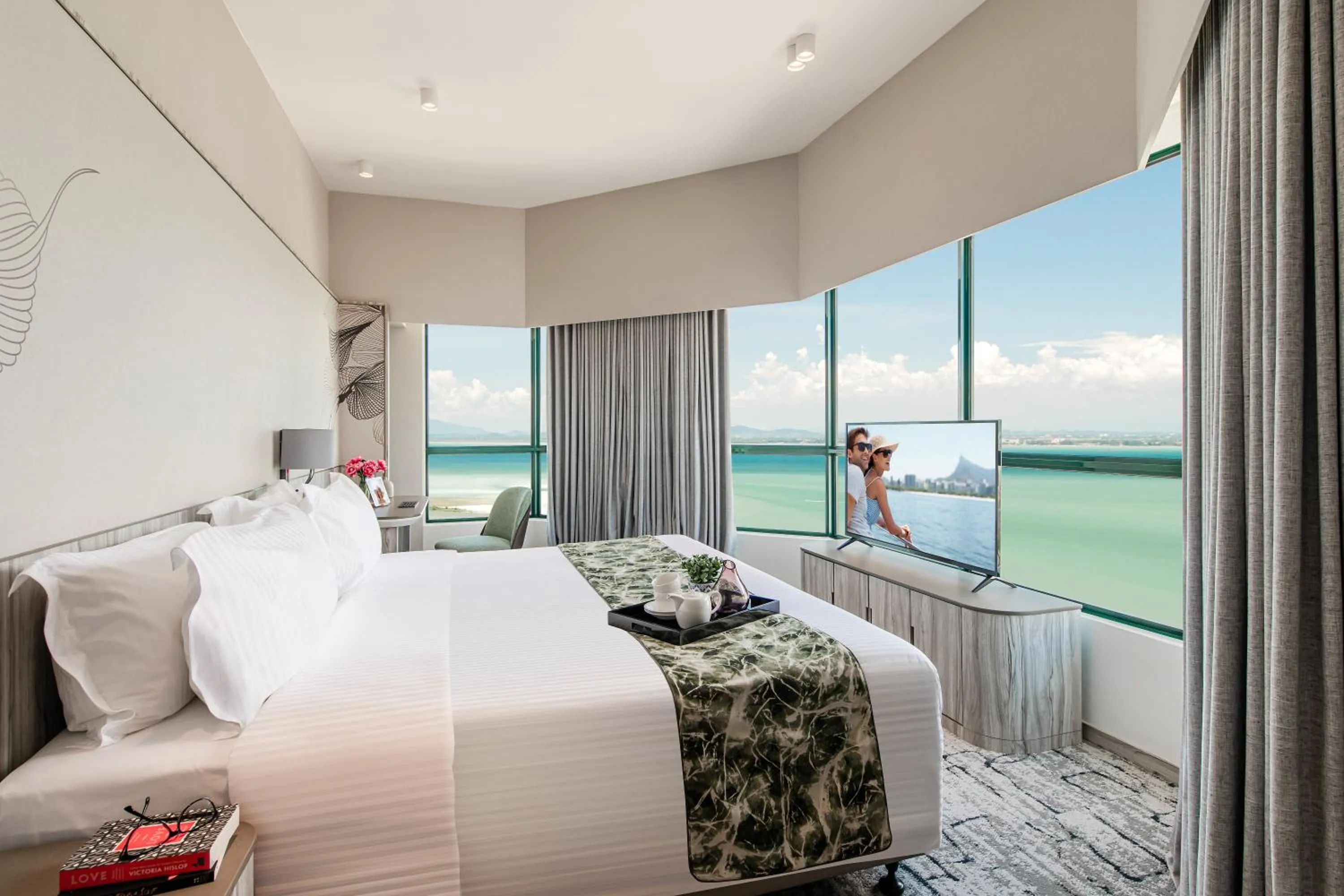 View (from property/room), Bed in Ascott Gurney Penang