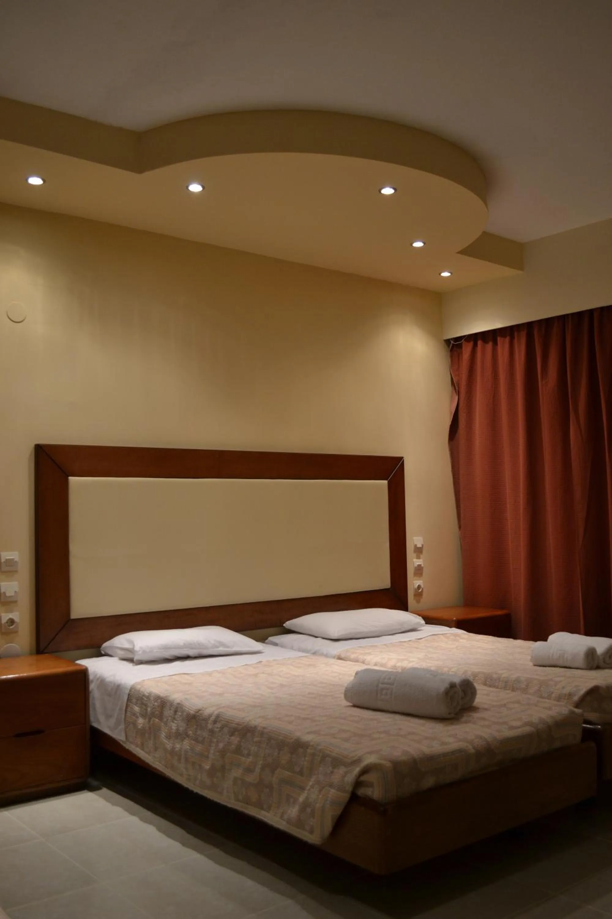 Bed in Panorama Hotel Apartments