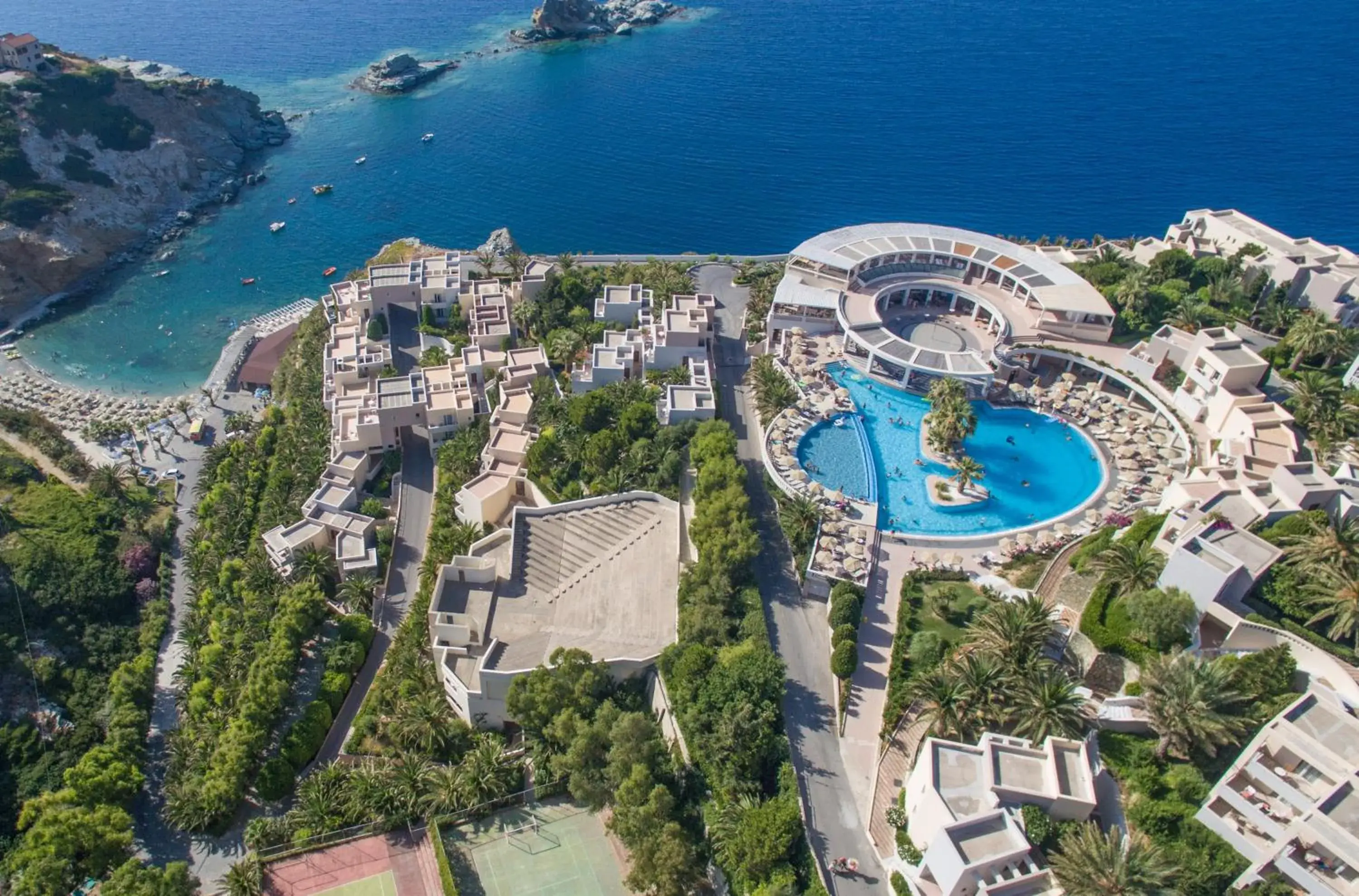 Bird's eye view in Athina Palace Resort & Spa Bird's eye view in Athina Palace Resort & Spa