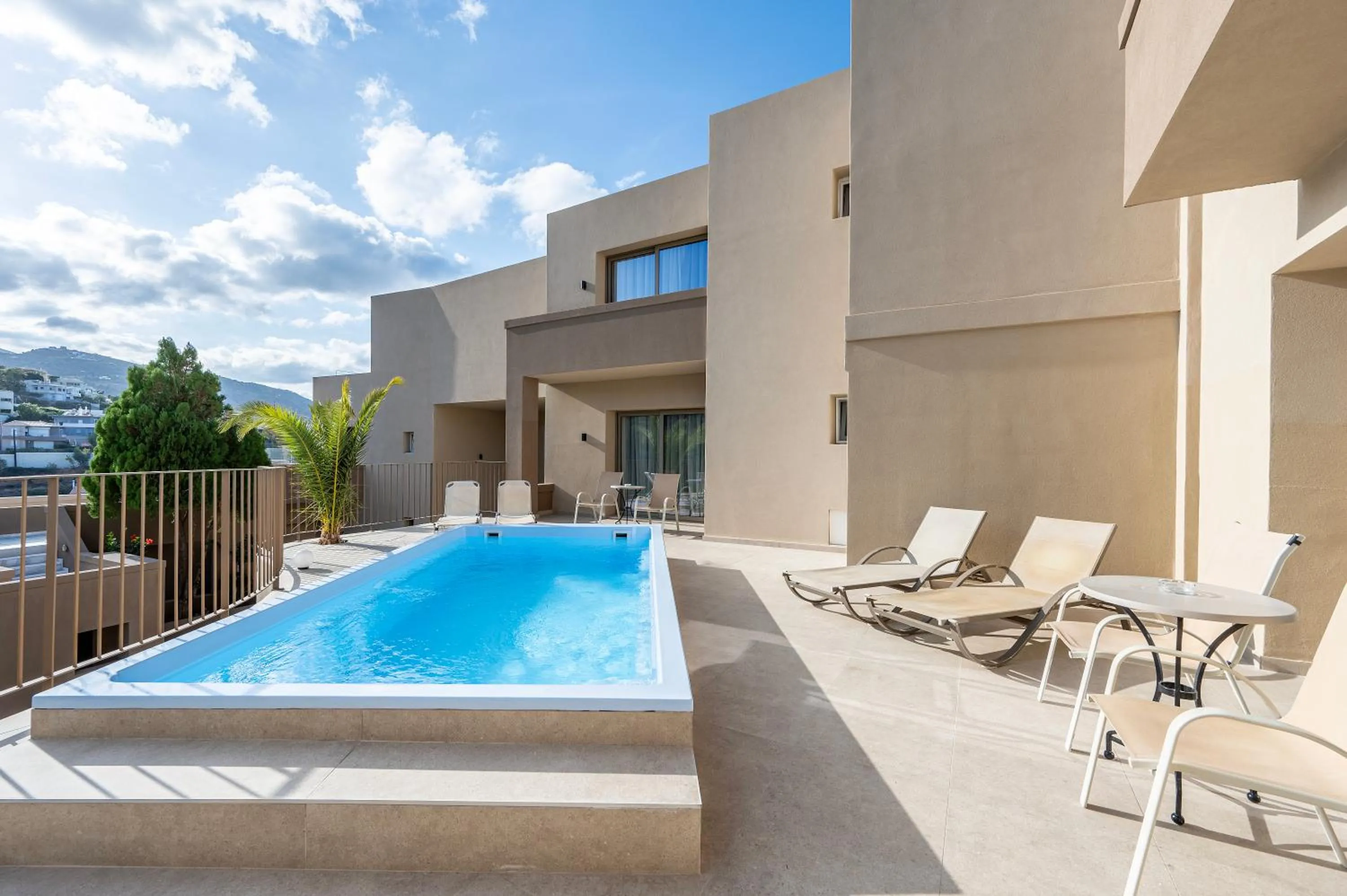 Pool view in Athina Palace Resort & Spa