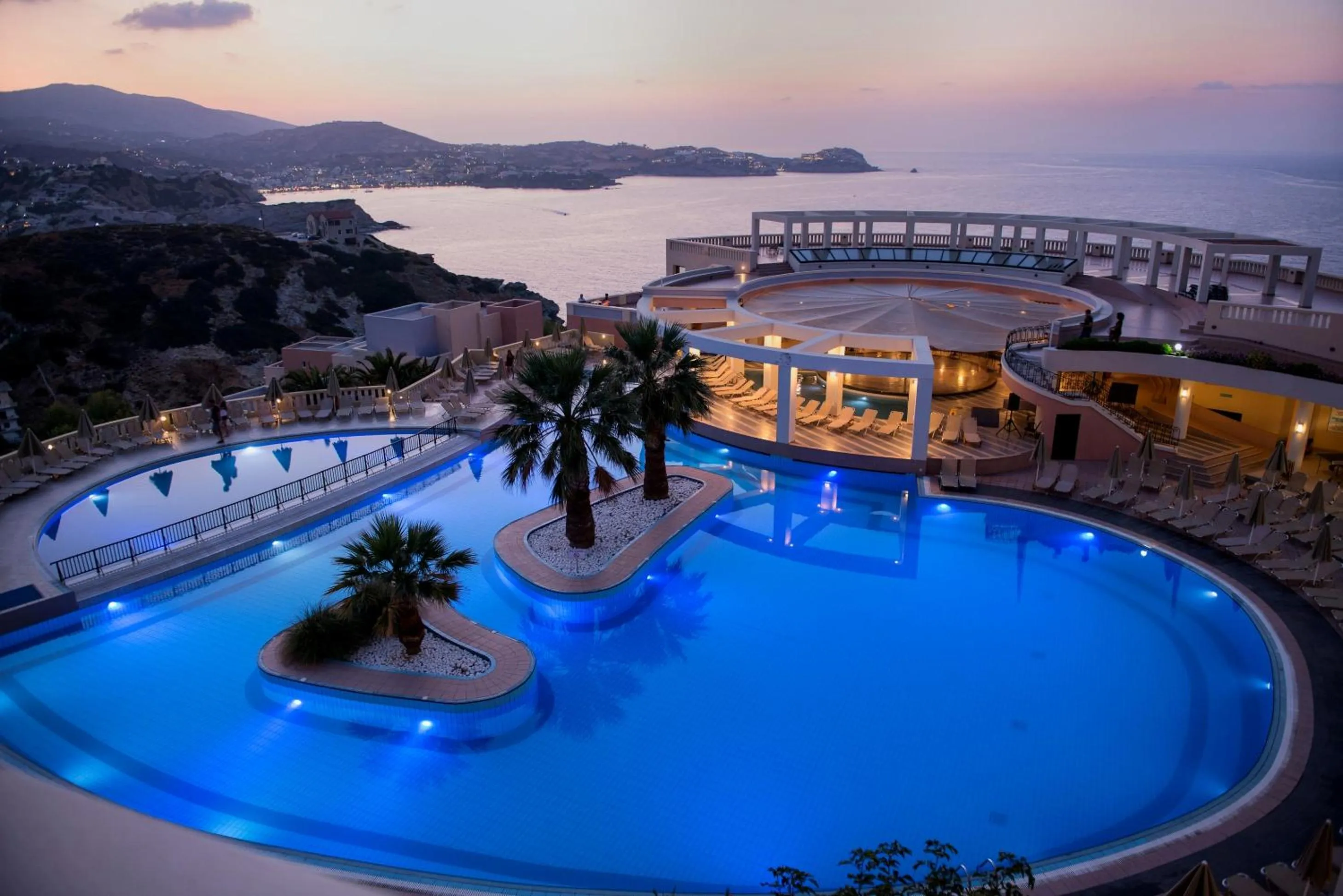 Pool view in Athina Palace Resort & Spa