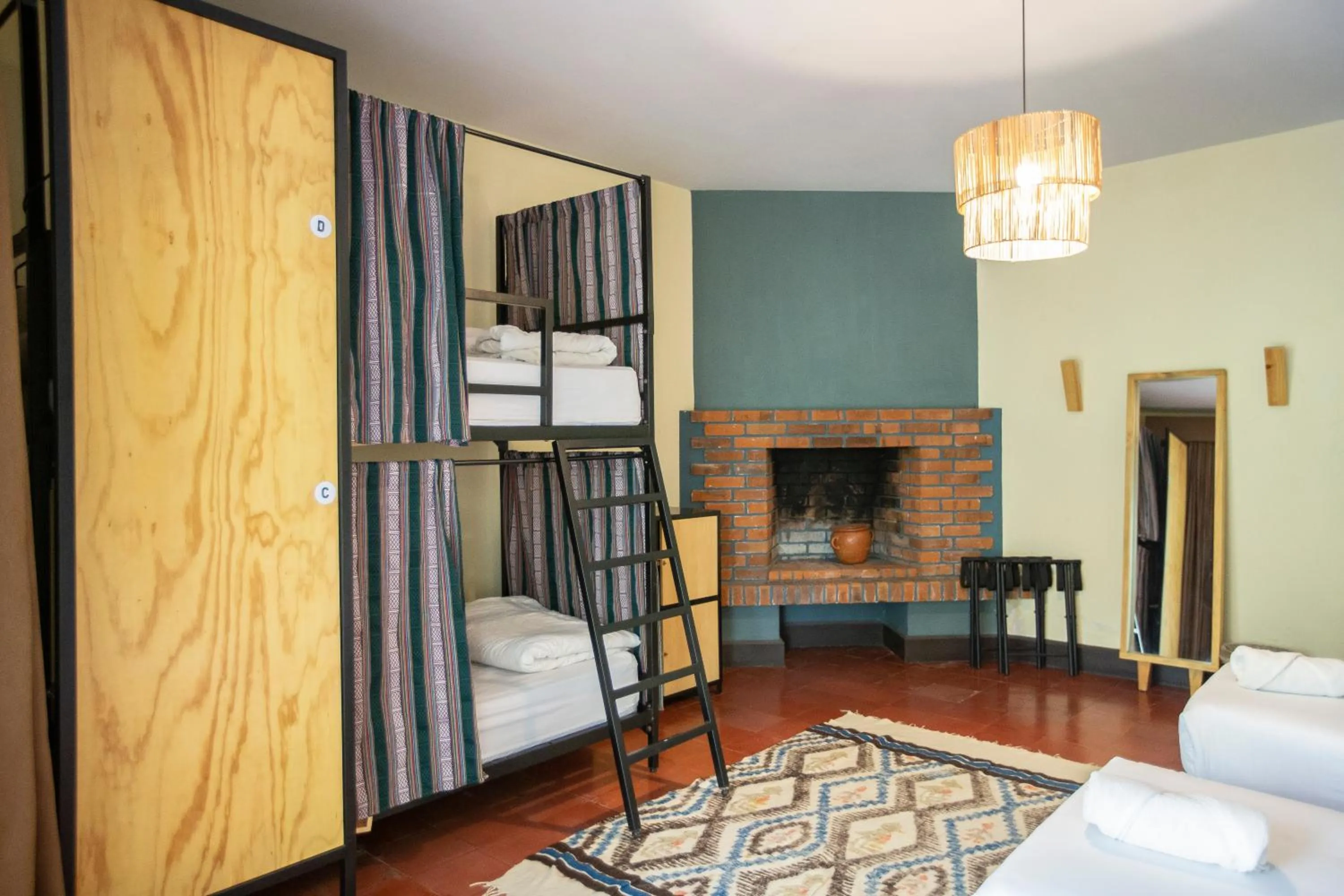 Bed in Socialtel Atitlan