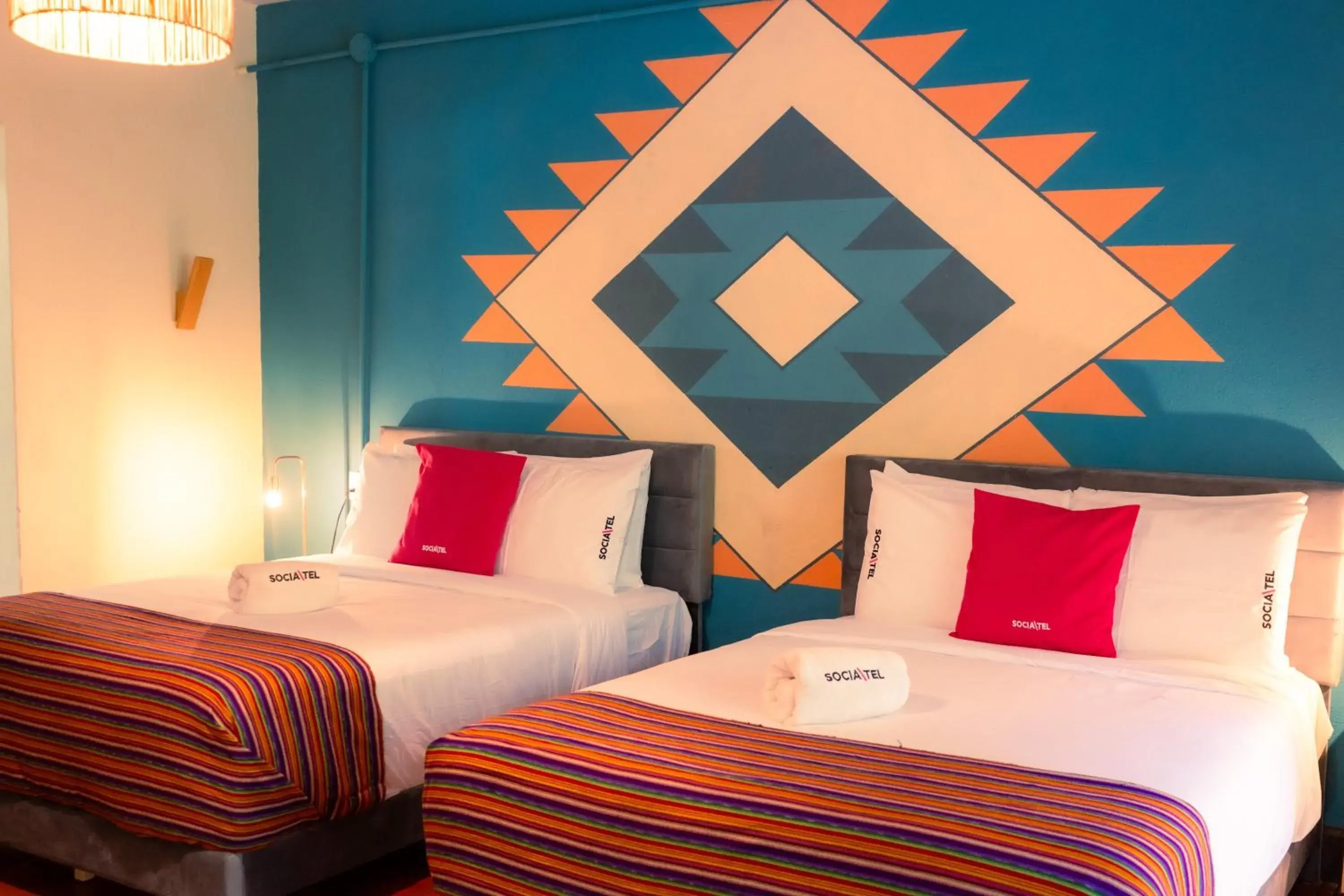 Bed in Socialtel Atitlan Bed in Socialtel Atitlan