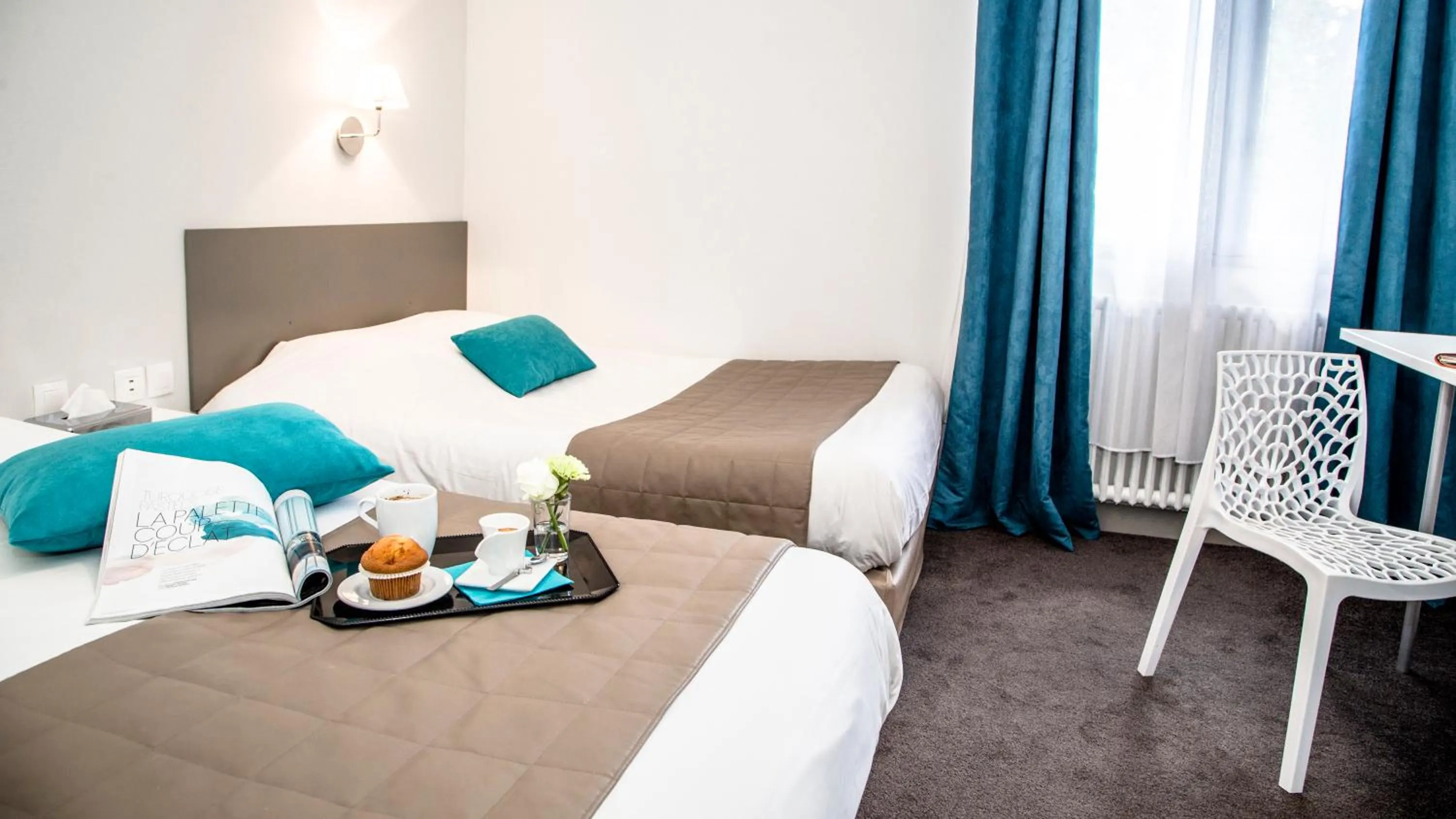 Bedroom, Bed in Hotel De La Pommeraie