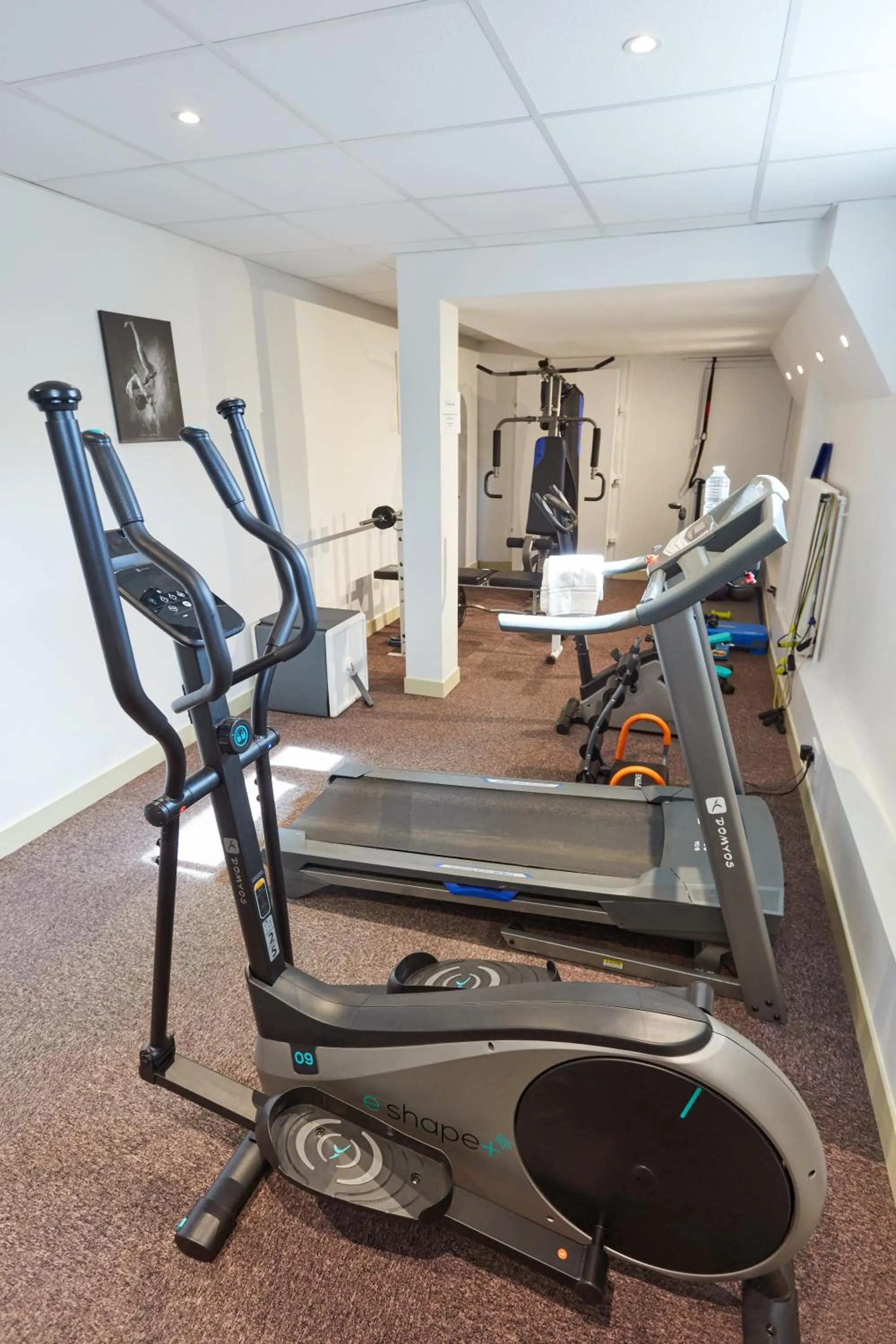 Fitness centre/facilities in Hotel De La Pommeraie