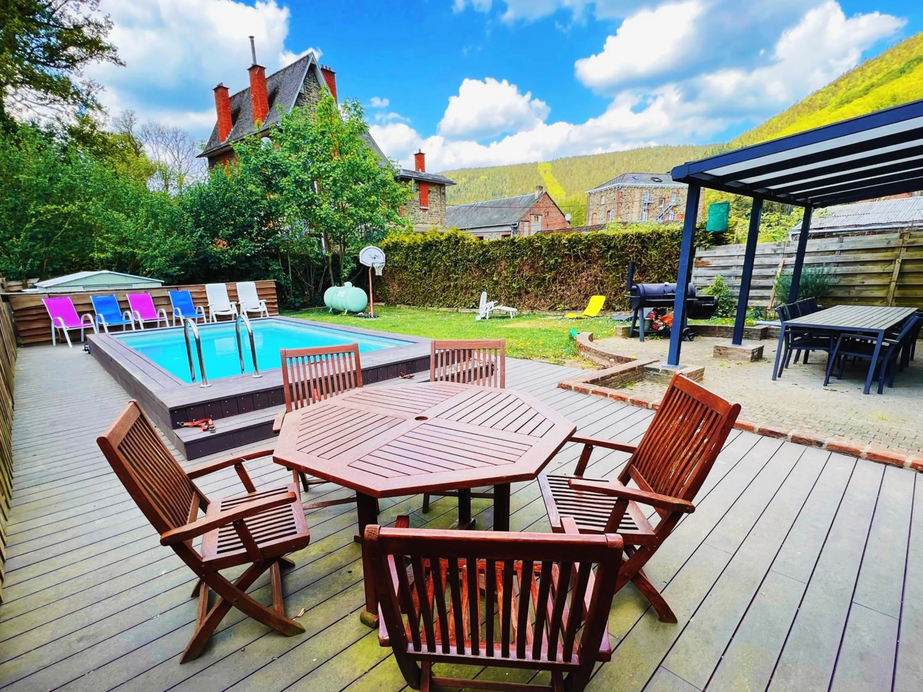 Spring in Au sommet de la cascade