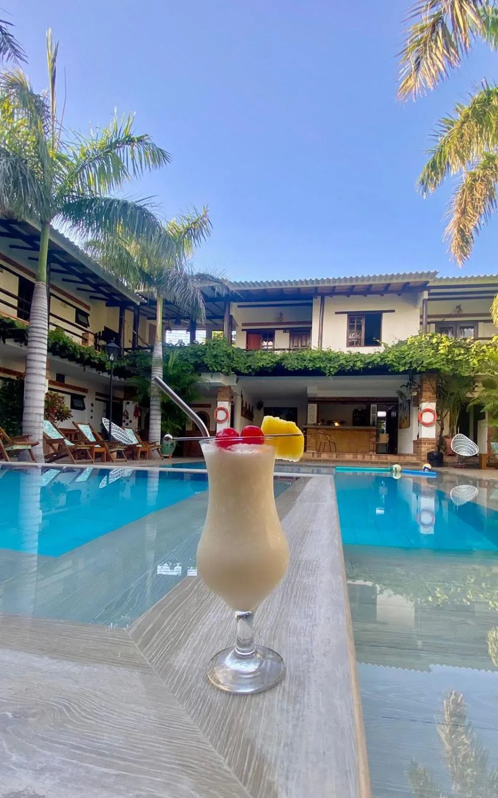 Pool view in Camali Hotel