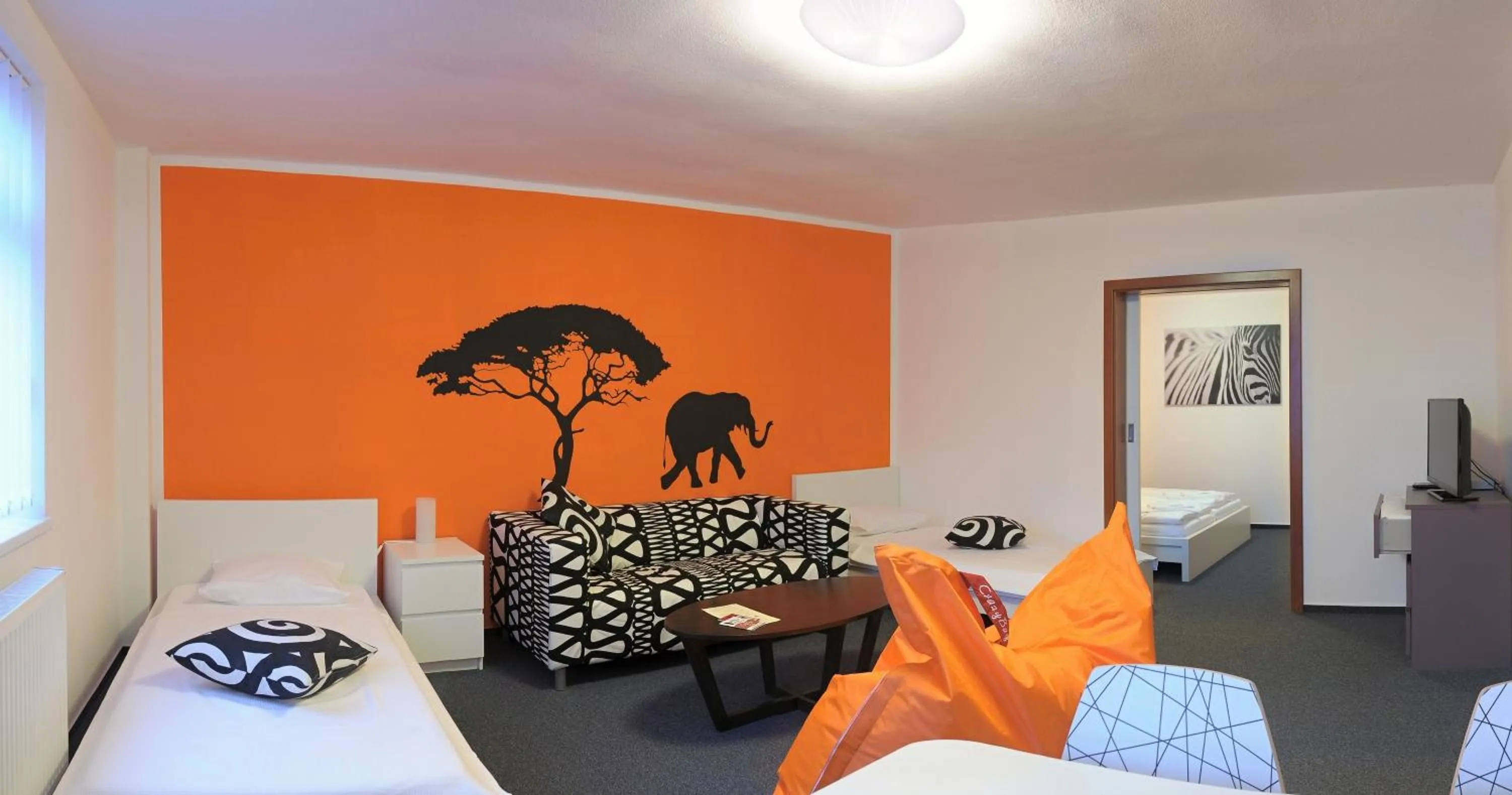 Living room, Bed in Pension Pod věží