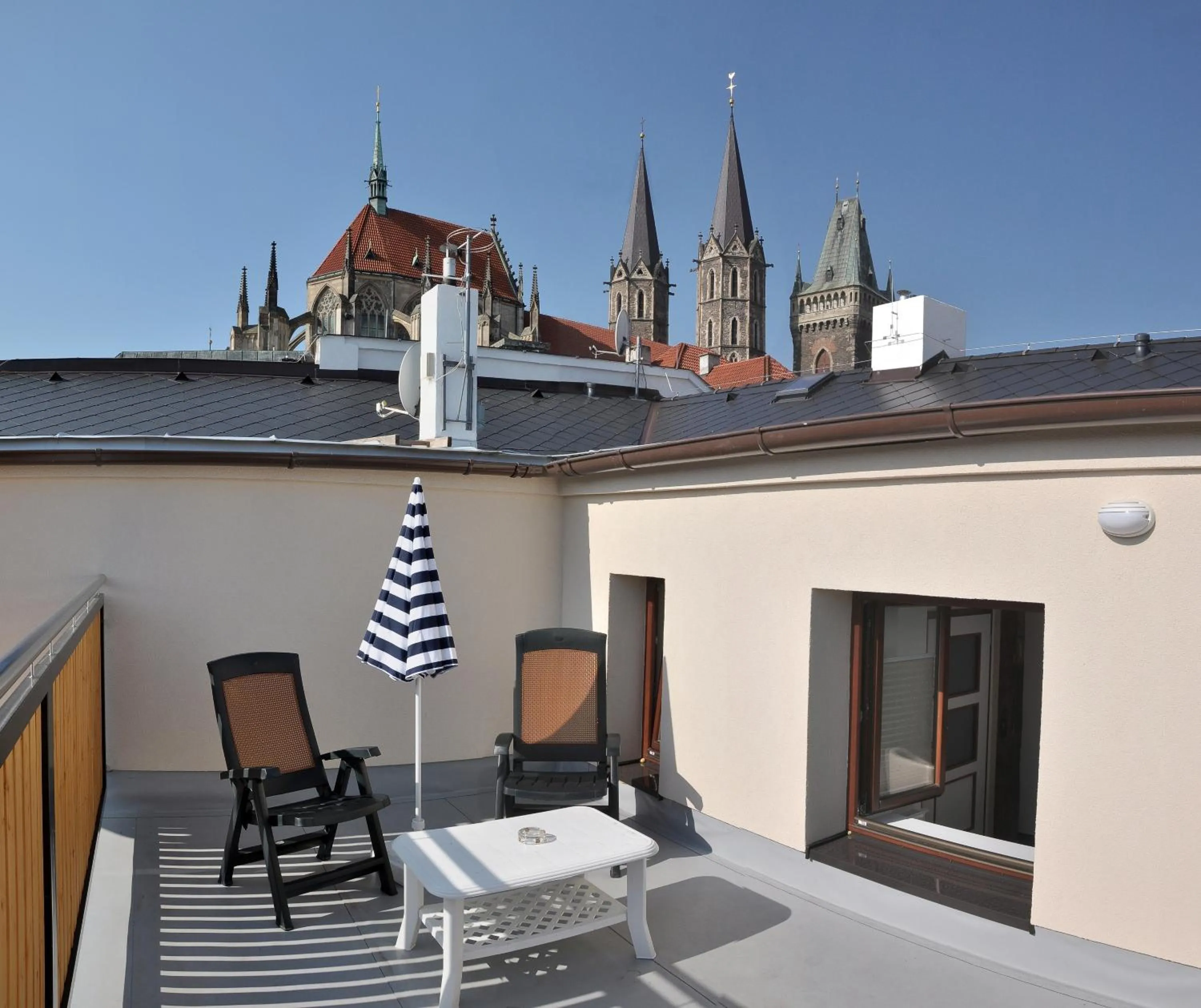 Balcony/Terrace in Pension Pod věží