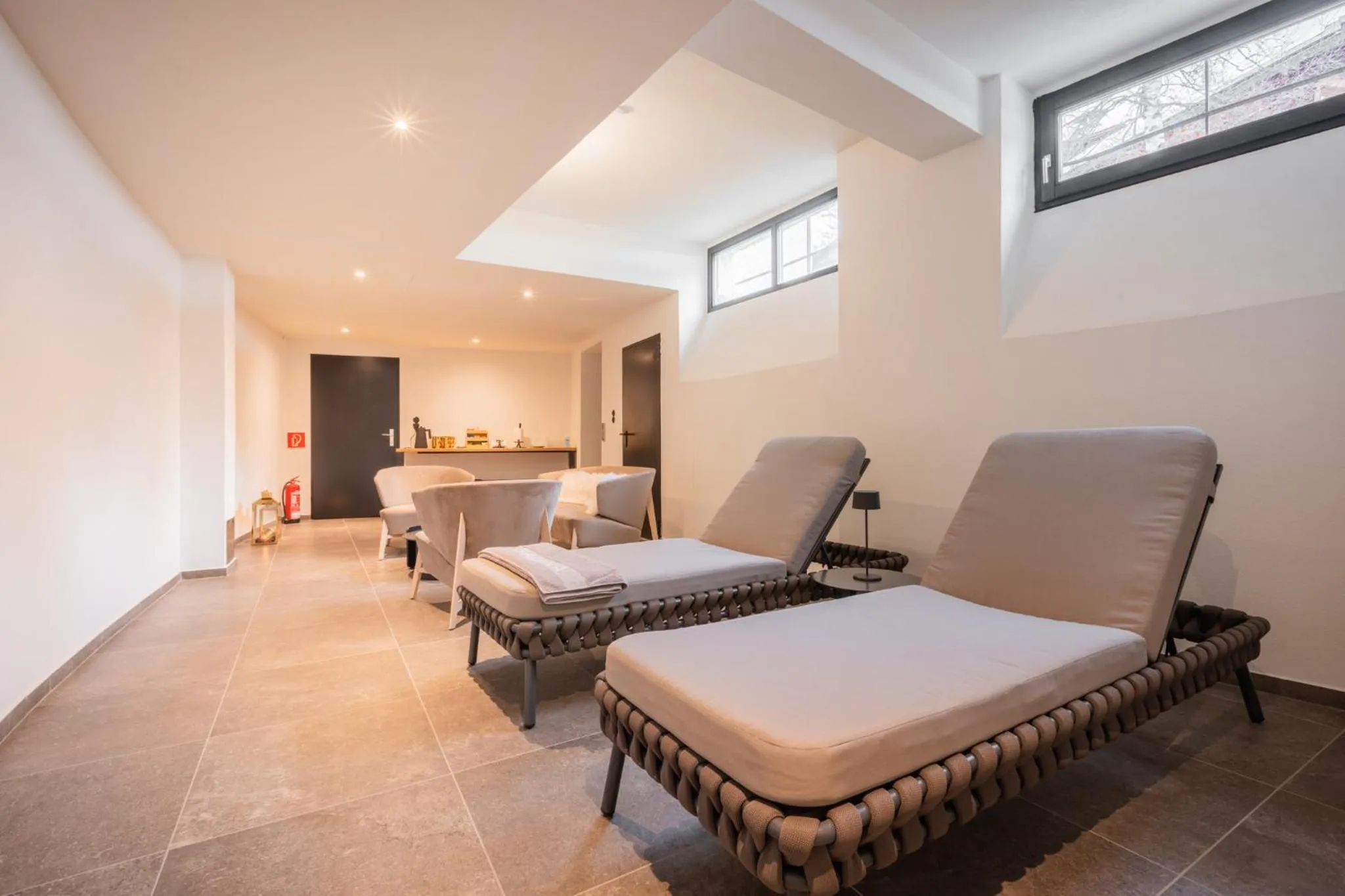 Sauna, Bed in Hotel Berghof