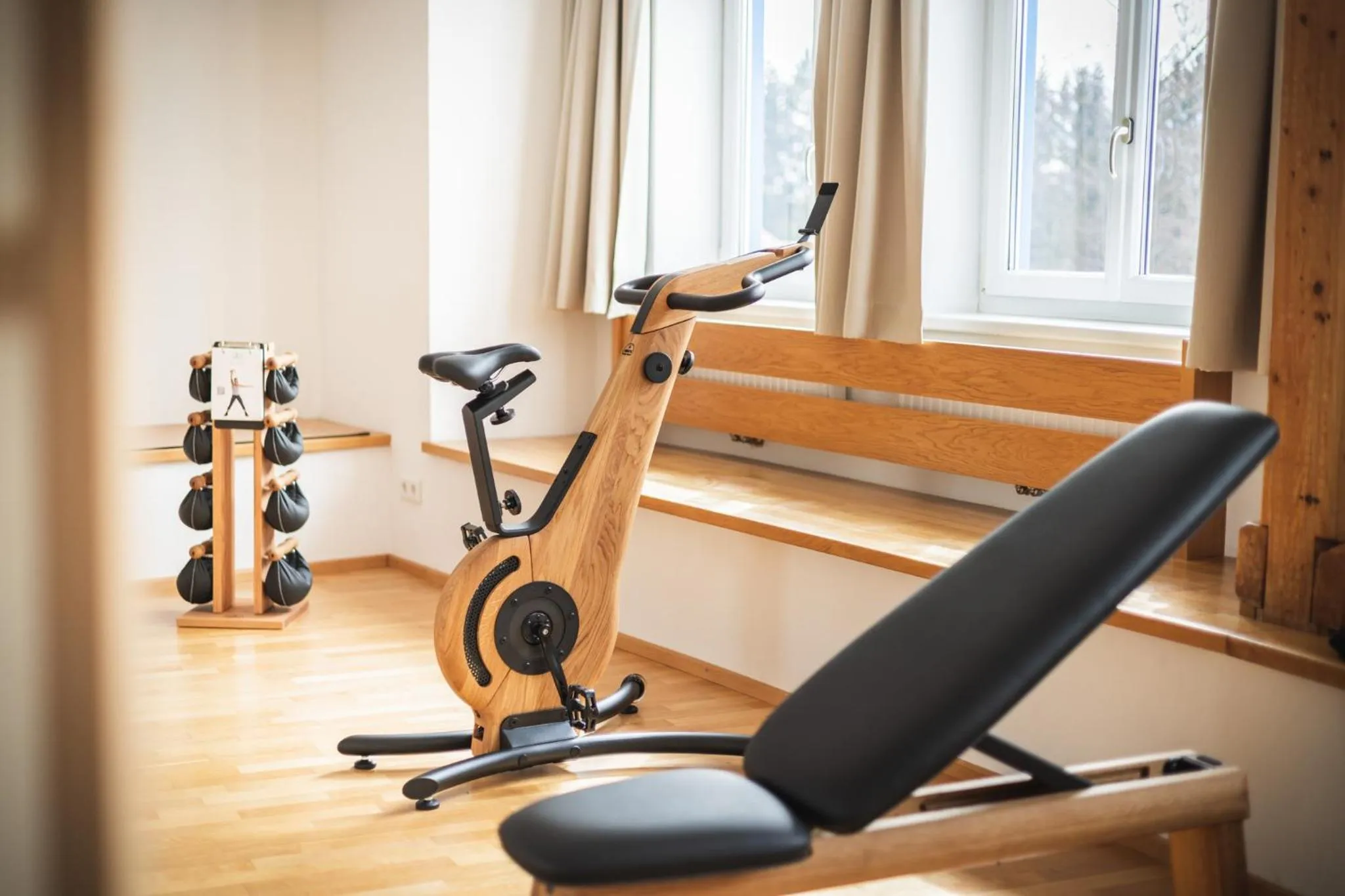 Fitness centre/facilities in Hotel Berghof