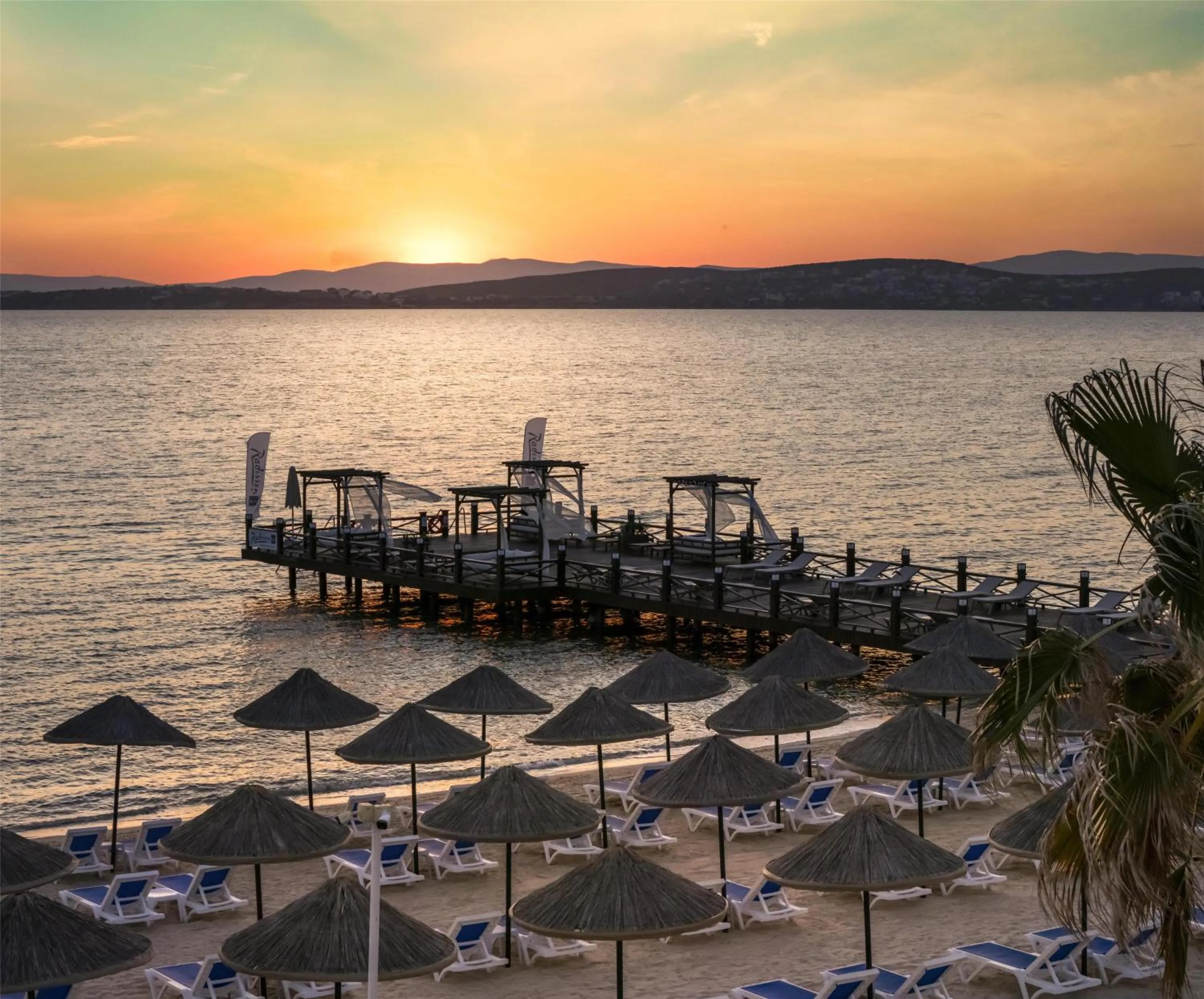 Beach in Radisson Blu Resort & Spa Cesme