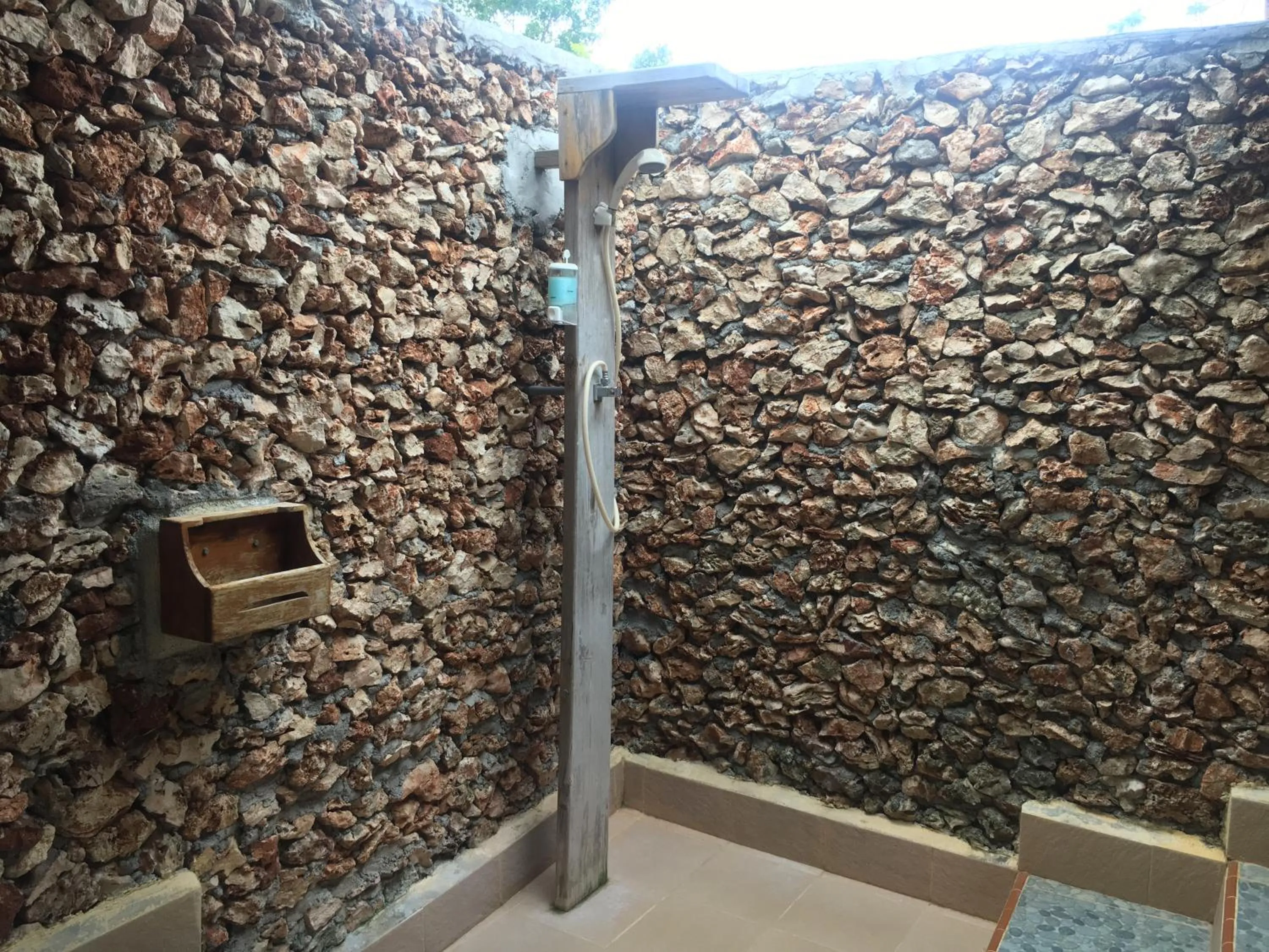 Shower in Scuba Republic Beach Bungalows