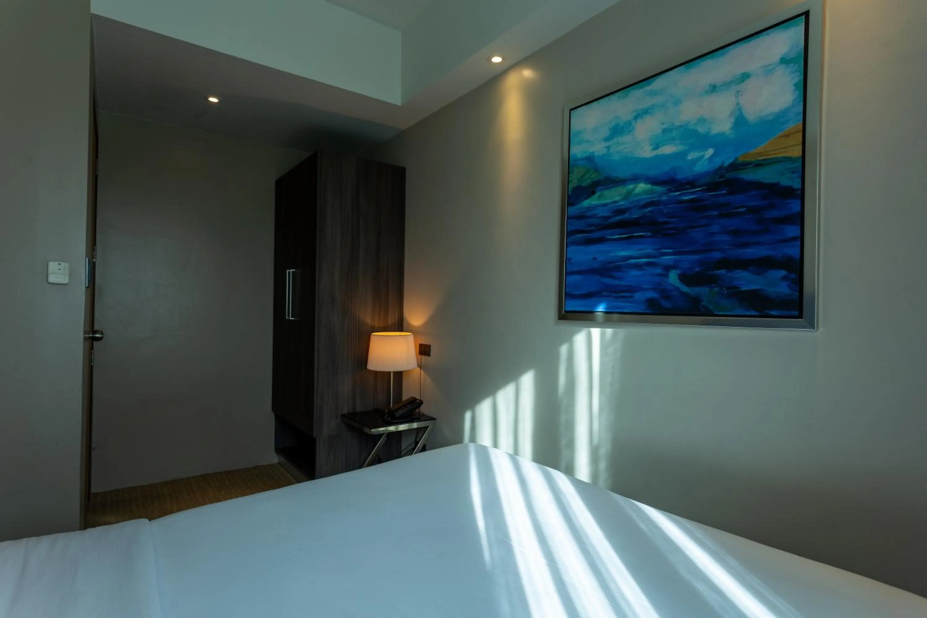 Bed in Santorini Hotel