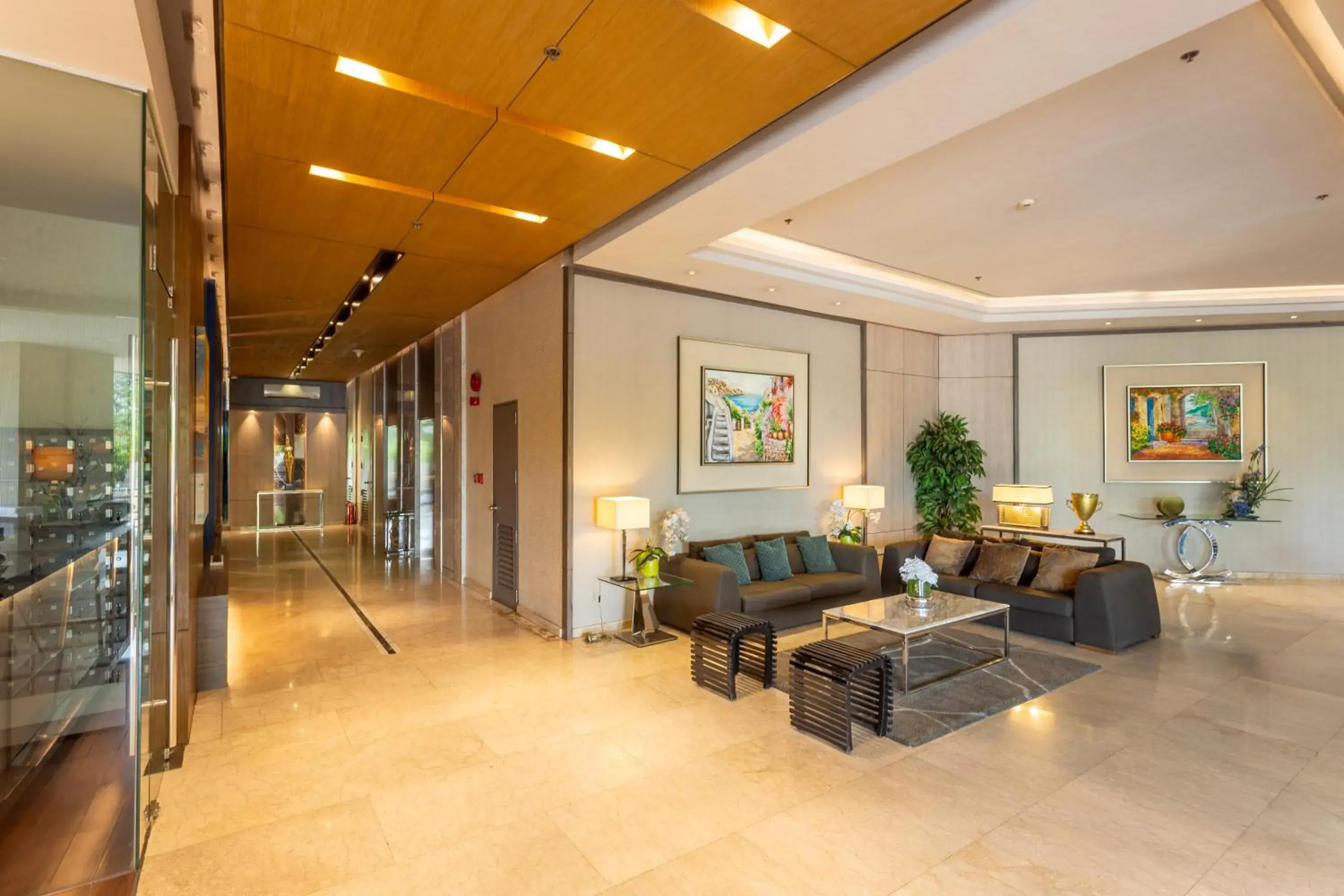 Lobby or reception in Santorini Hotel Lobby or reception in Santorini Hotel