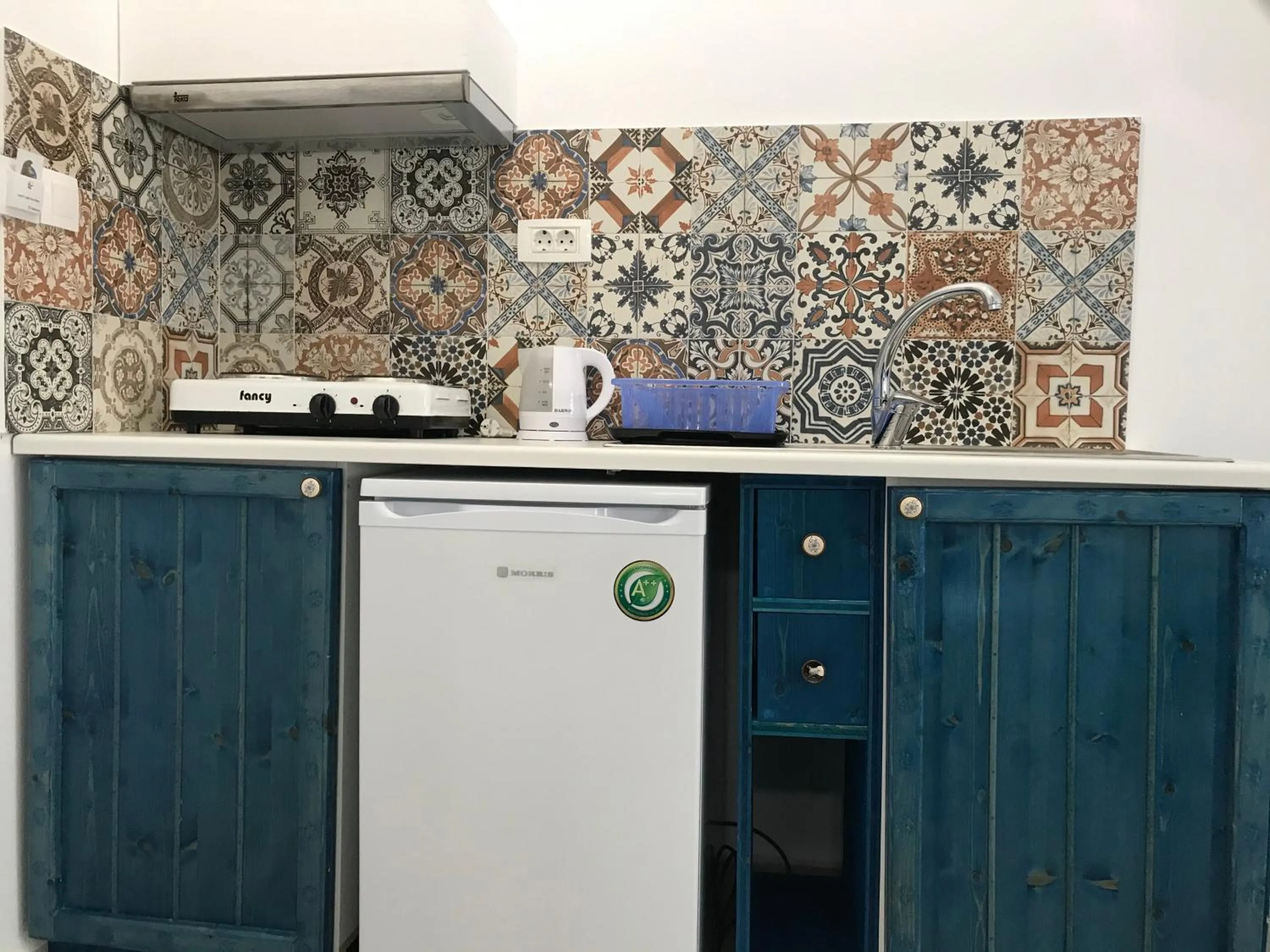 Kitchen or kitchenette in Filoxenia Apartments & Studios