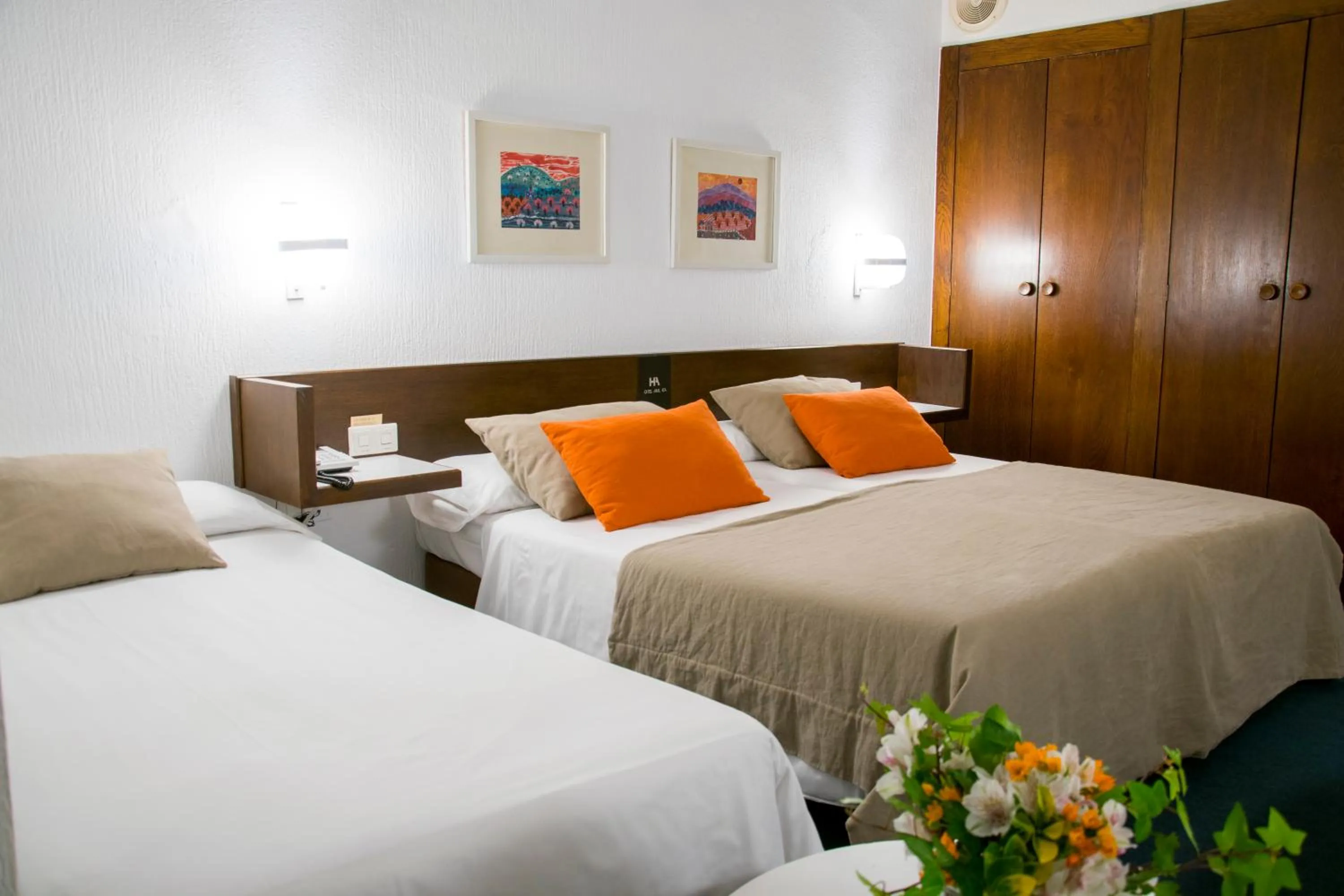 Bed in Hotel America Igualada