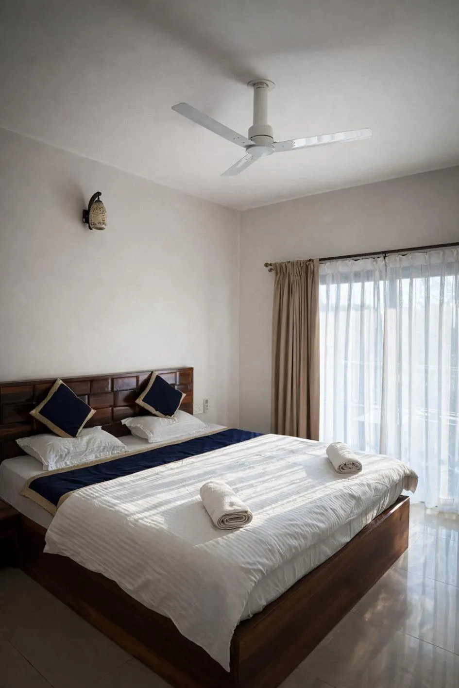 Bedroom, Bed in Tridiva Morjim 150 Meters to Morjim Beach