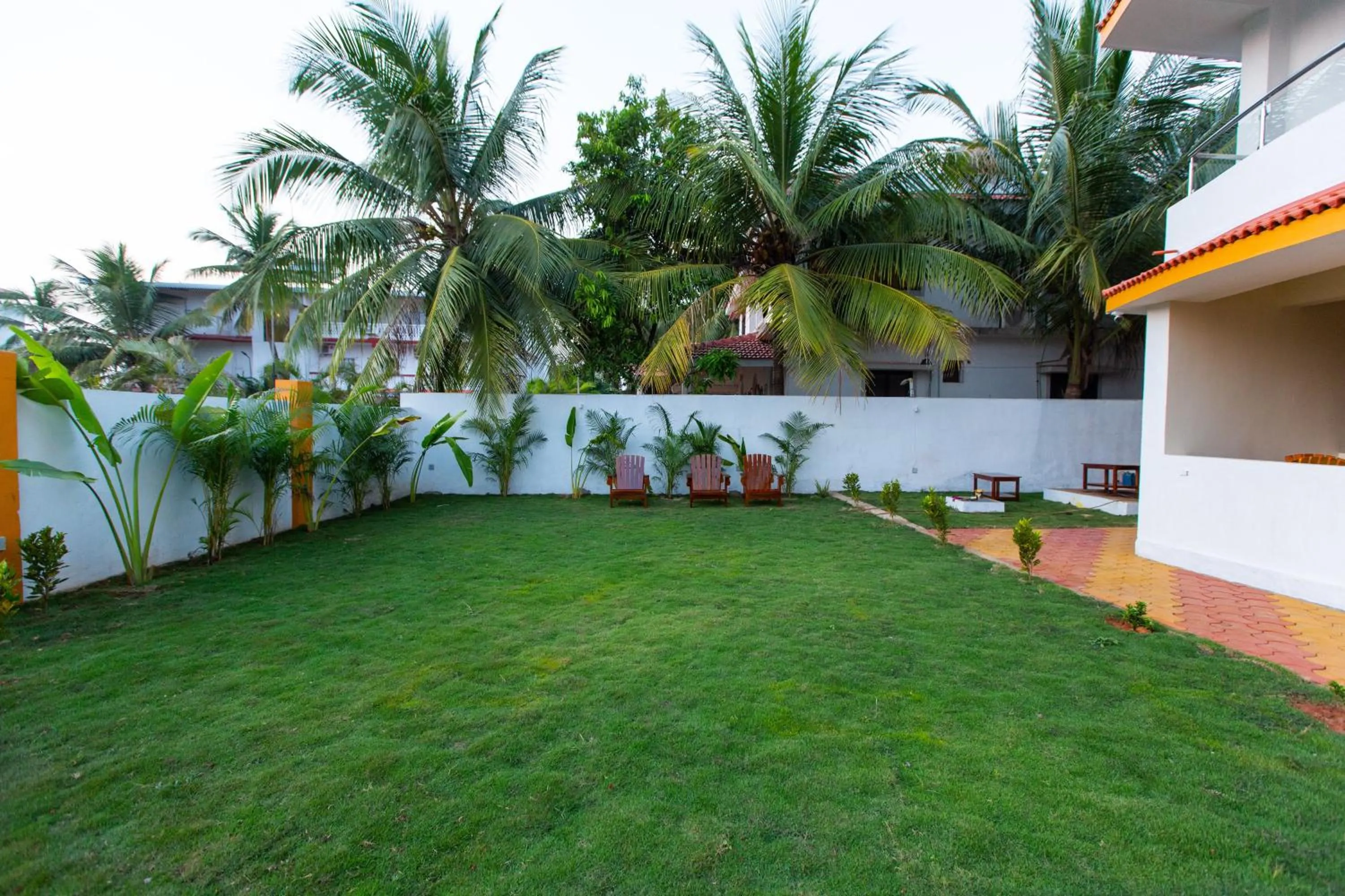 Garden in Tridiva Morjim 150 Meters to Morjim Beach