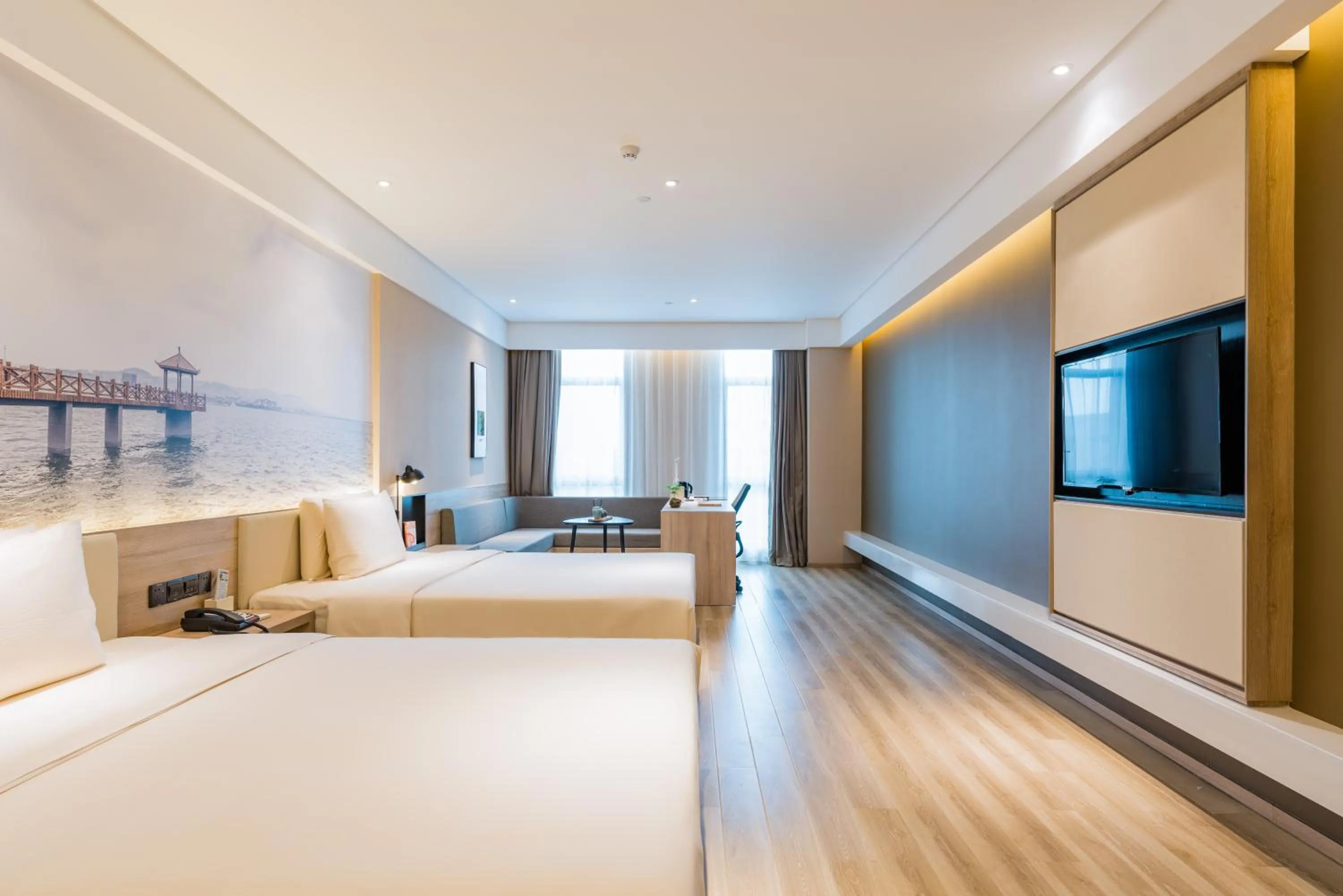 Bed in Atour Hotel (Nanjing Xingang Development Area)