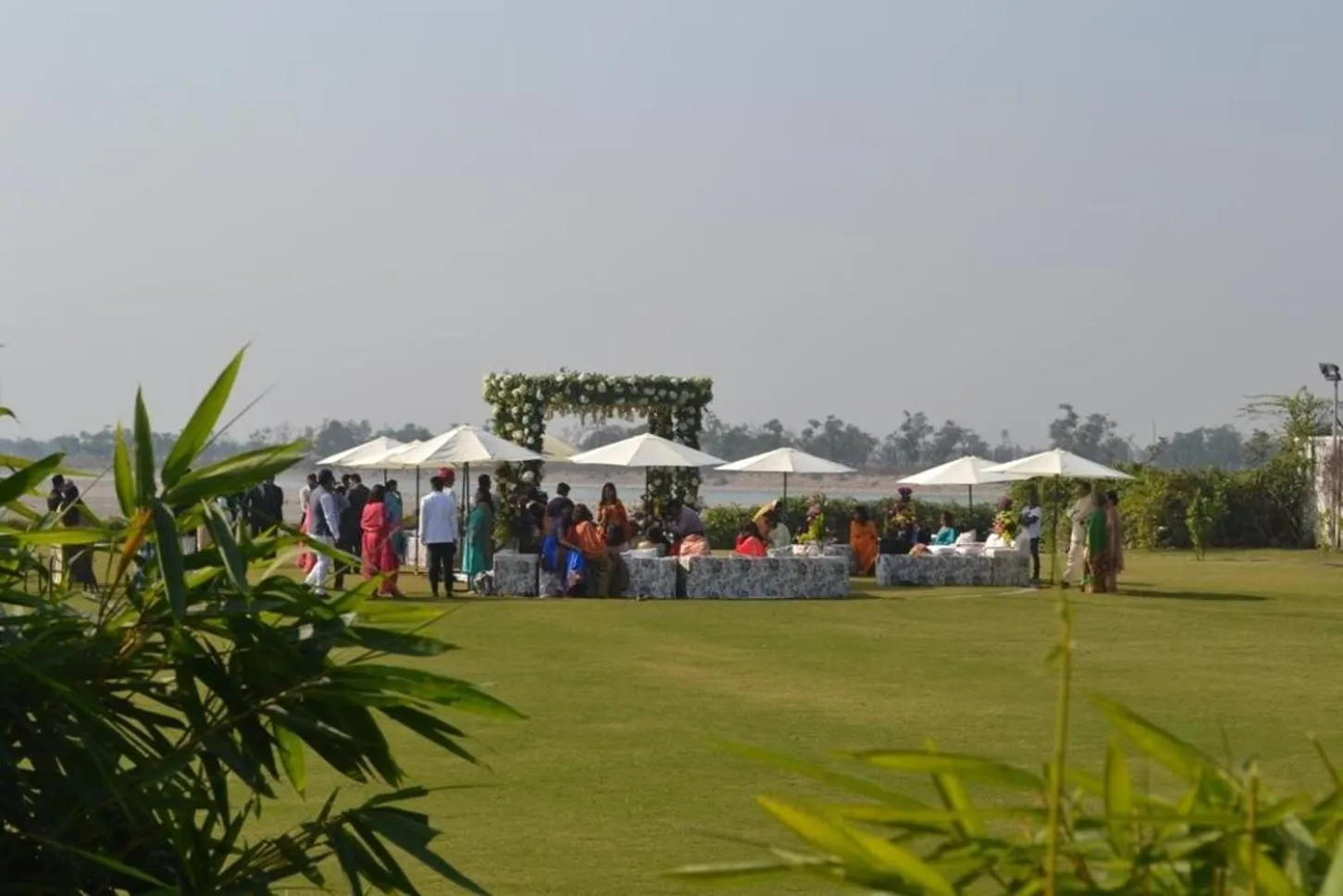 People in Amatra By The Ganges