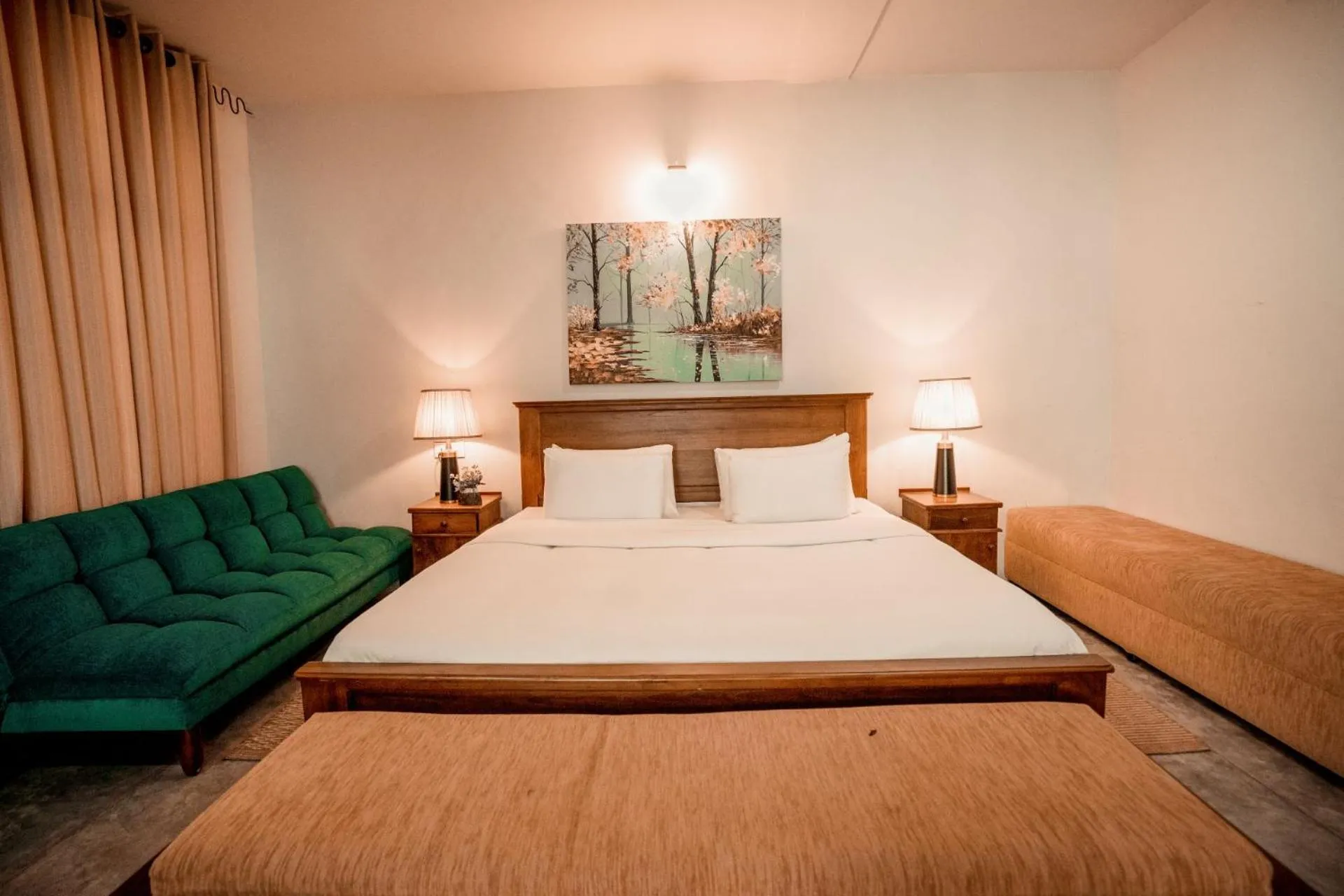 Bed in Arsulana Eco Lodge & Spa