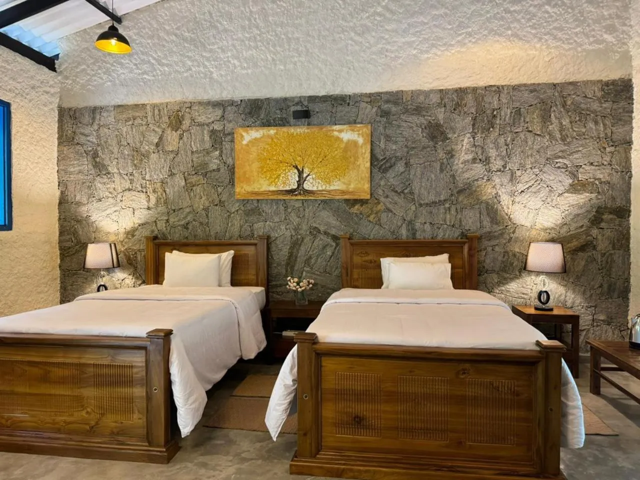 Bed in Arsulana Eco Lodge & Spa